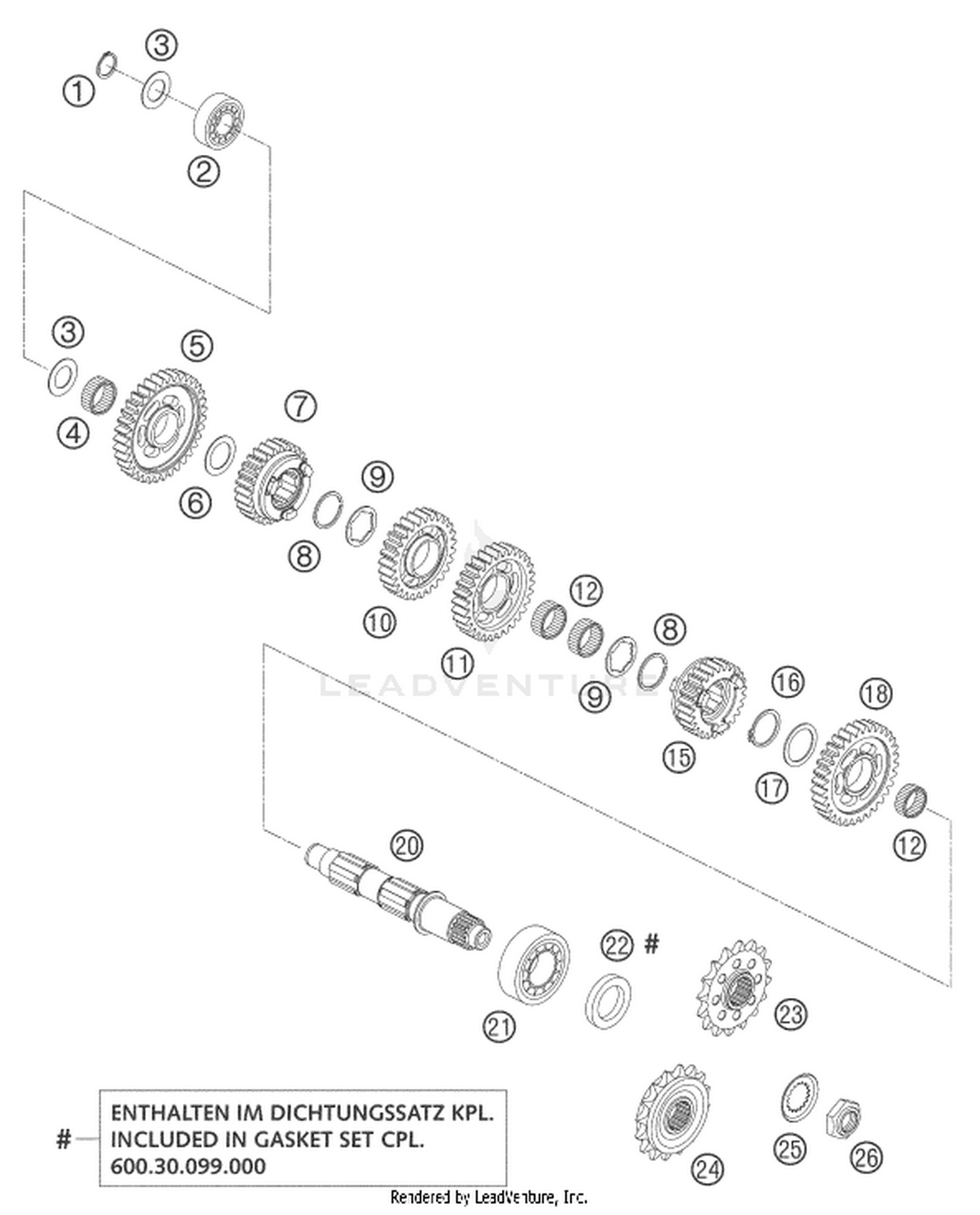 33 TRANSMISSION II - COUNTERSHAFT