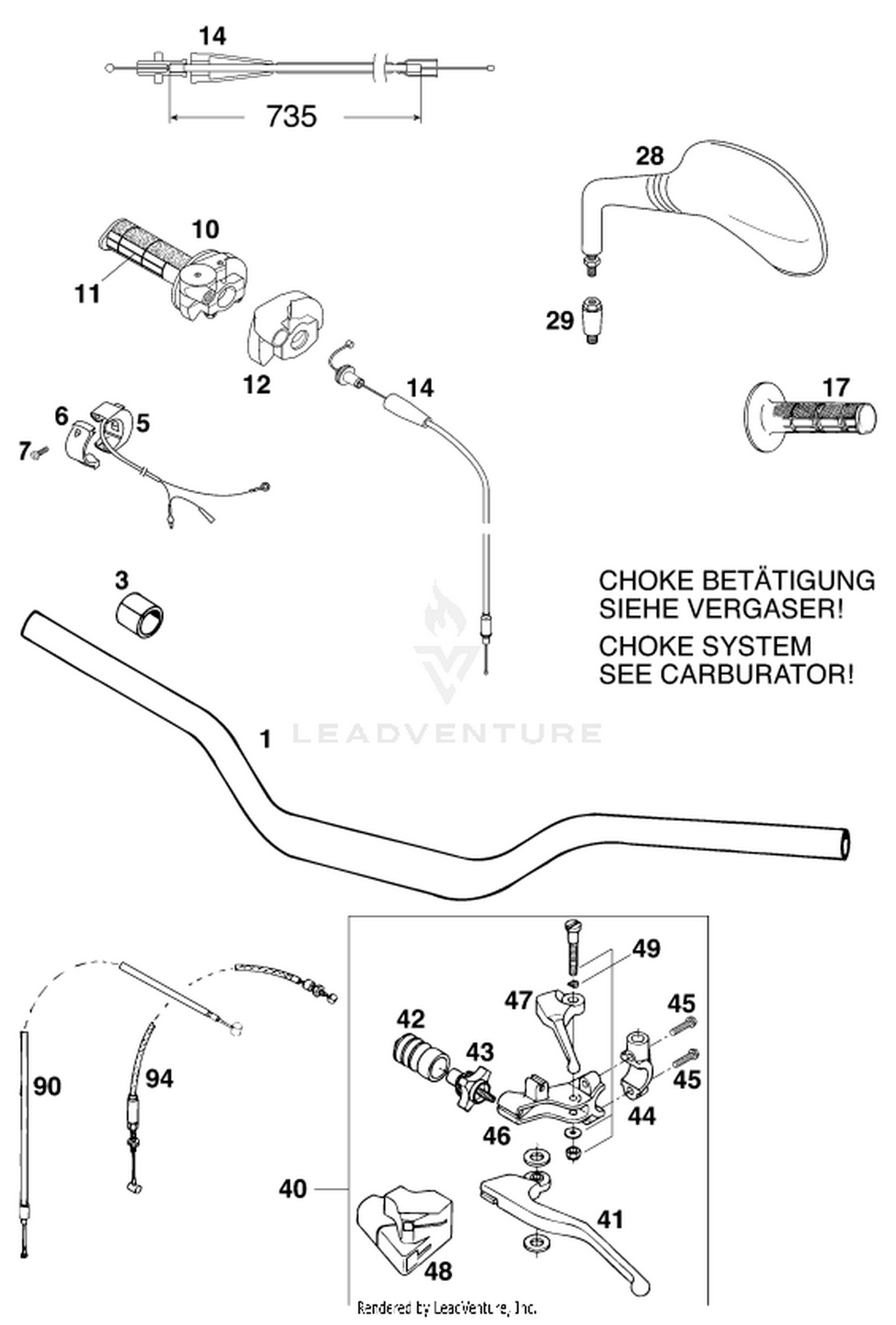 02 HANDLEBAR, CONTROLS