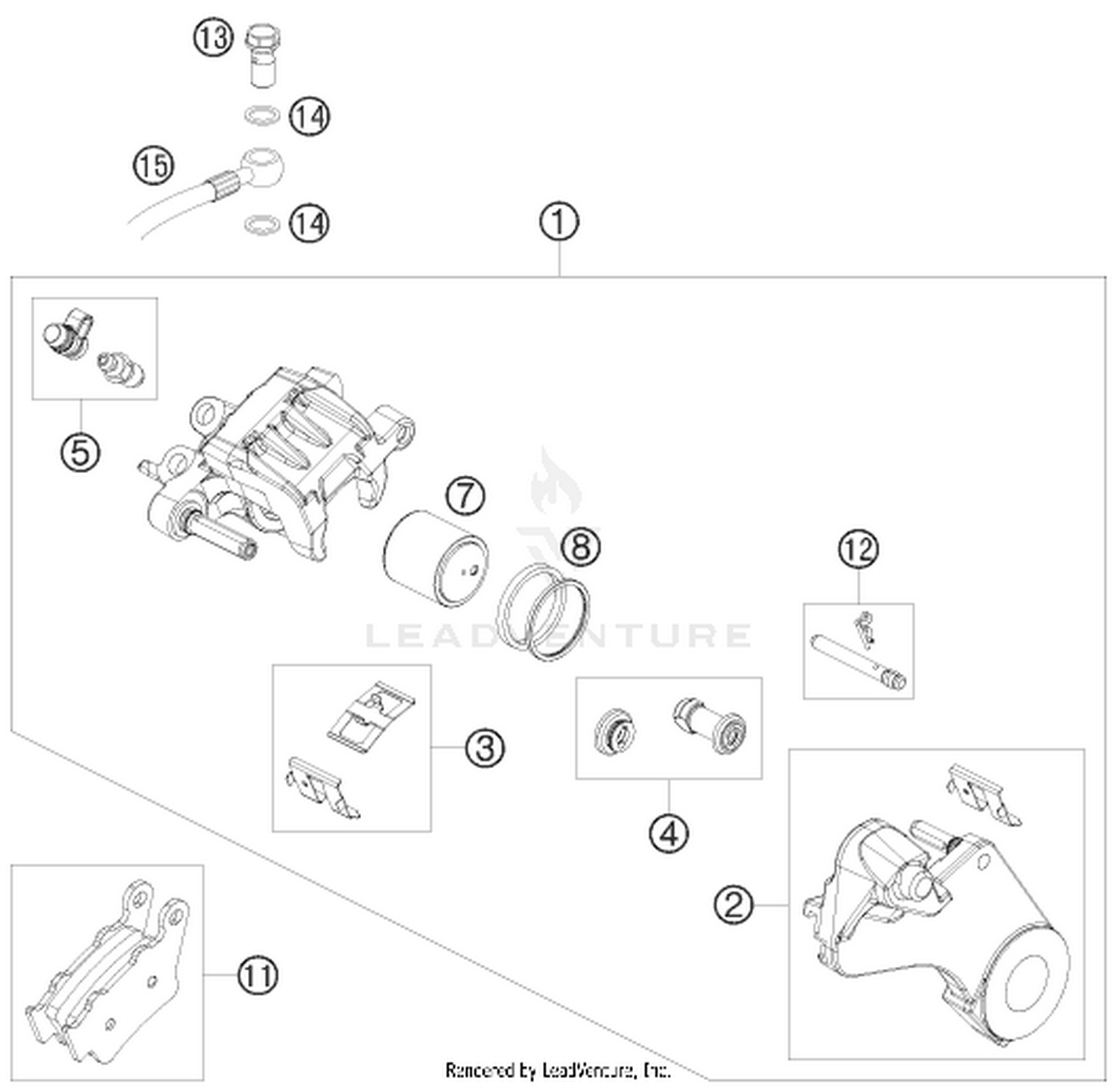 13 REAR BRAKE CALIPER