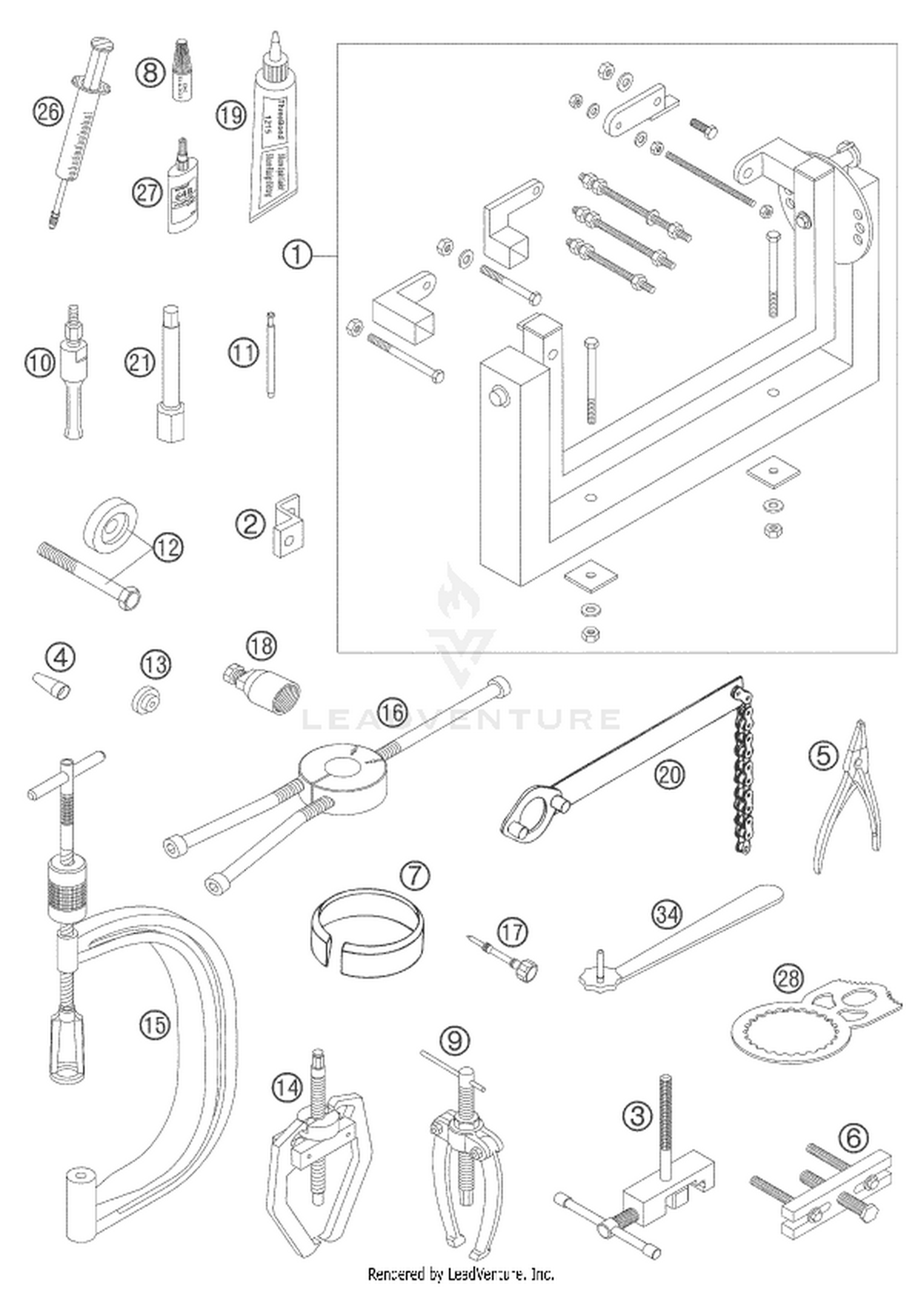 29 Special tools (engine)