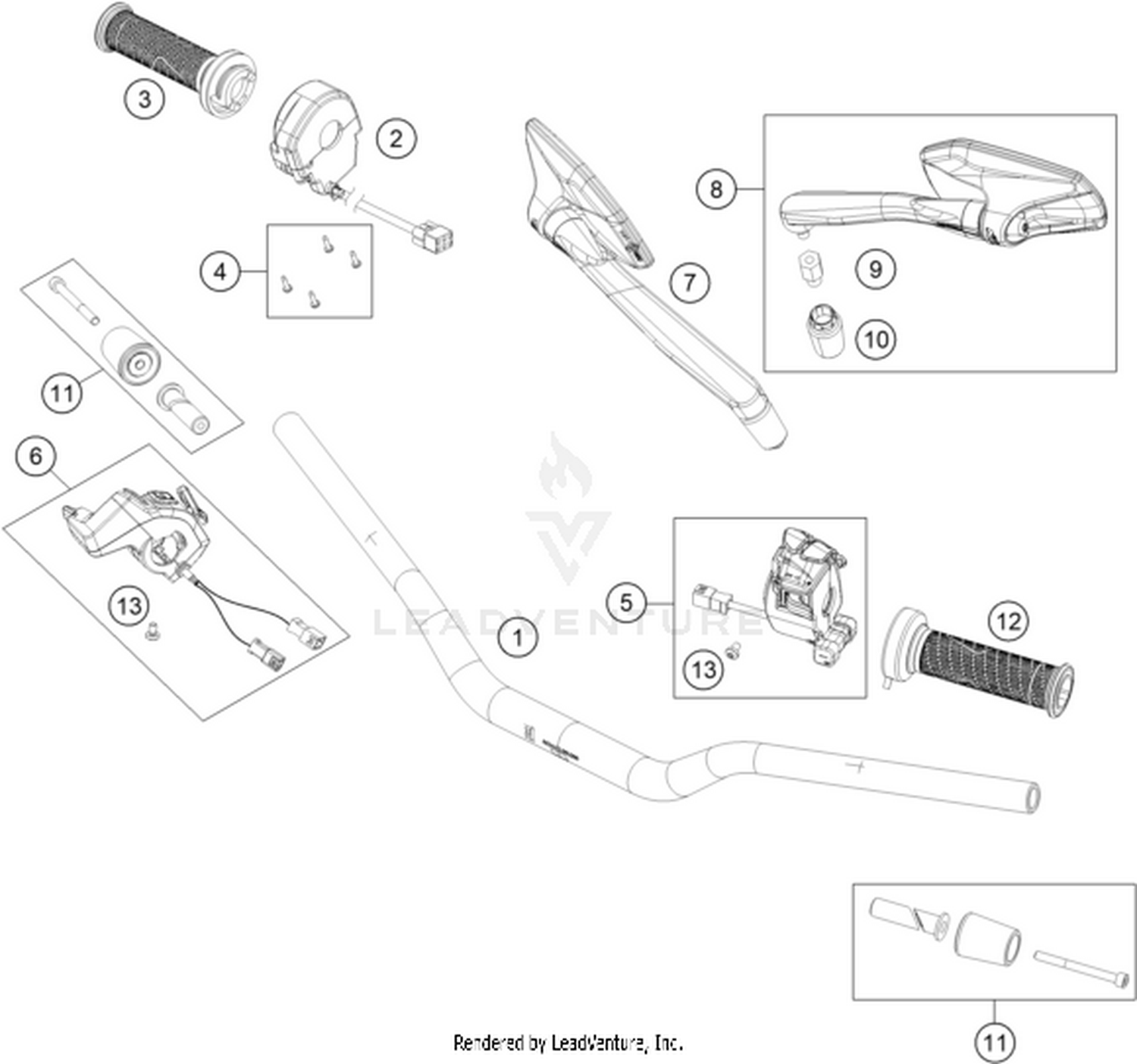02 HANDLEBAR, CONTROLS