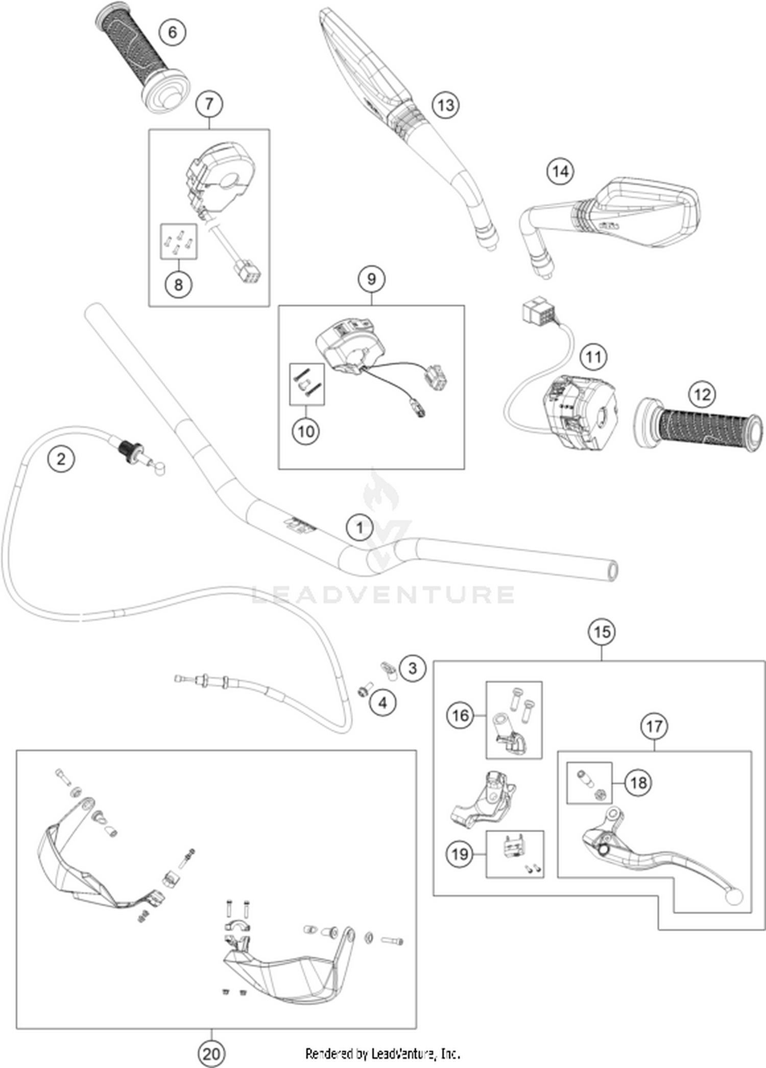 02 HANDLEBAR, CONTROLS