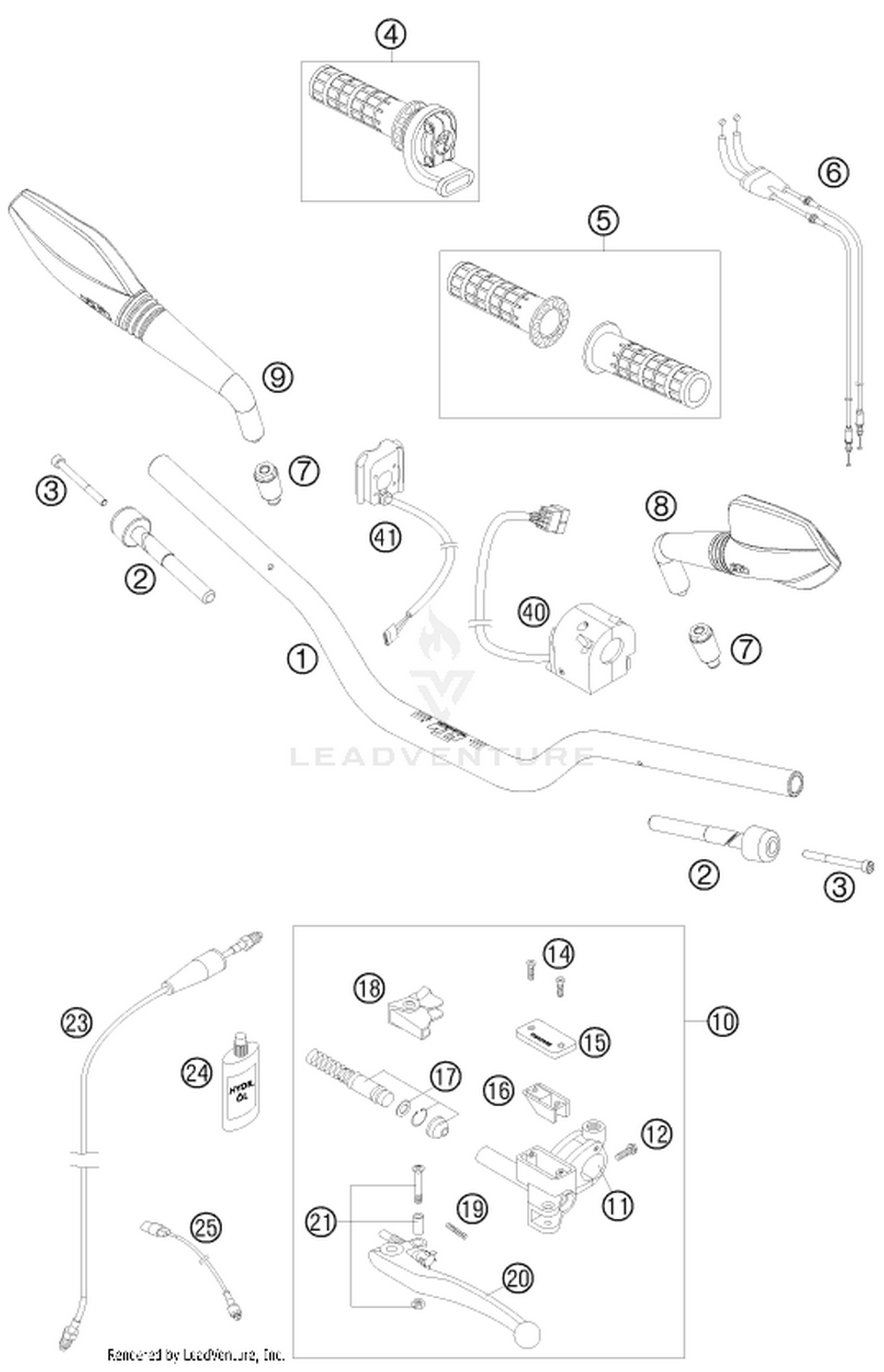 02 HANDLEBAR, CONTROLS