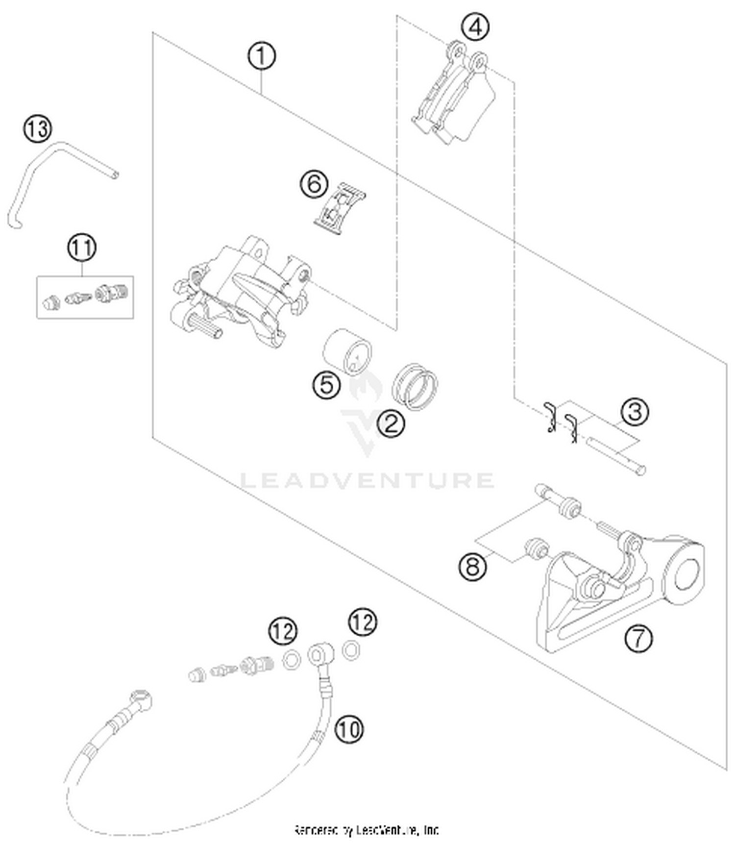 13 REAR BRAKE CALIPER