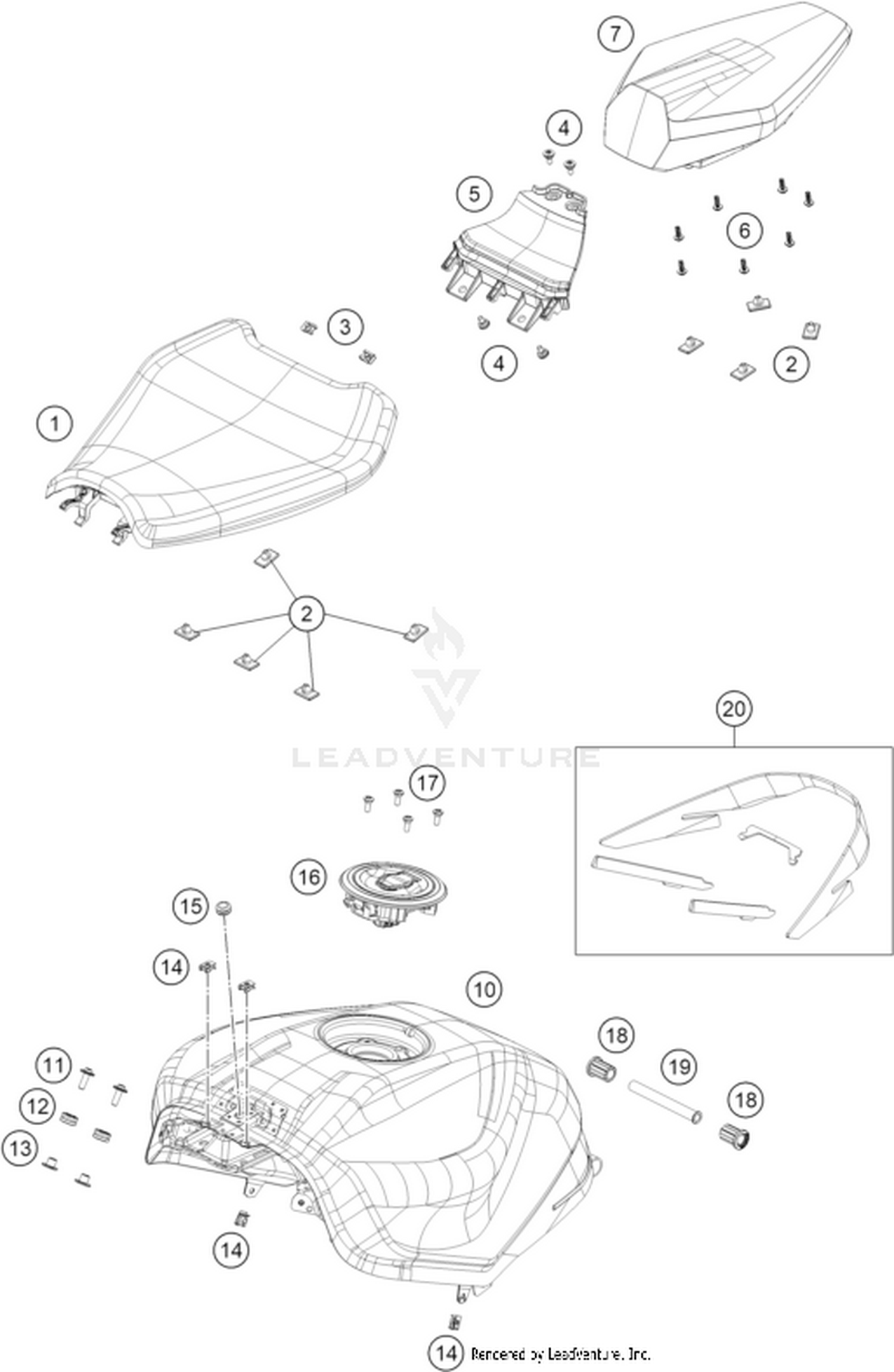 07 TANK, SEAT