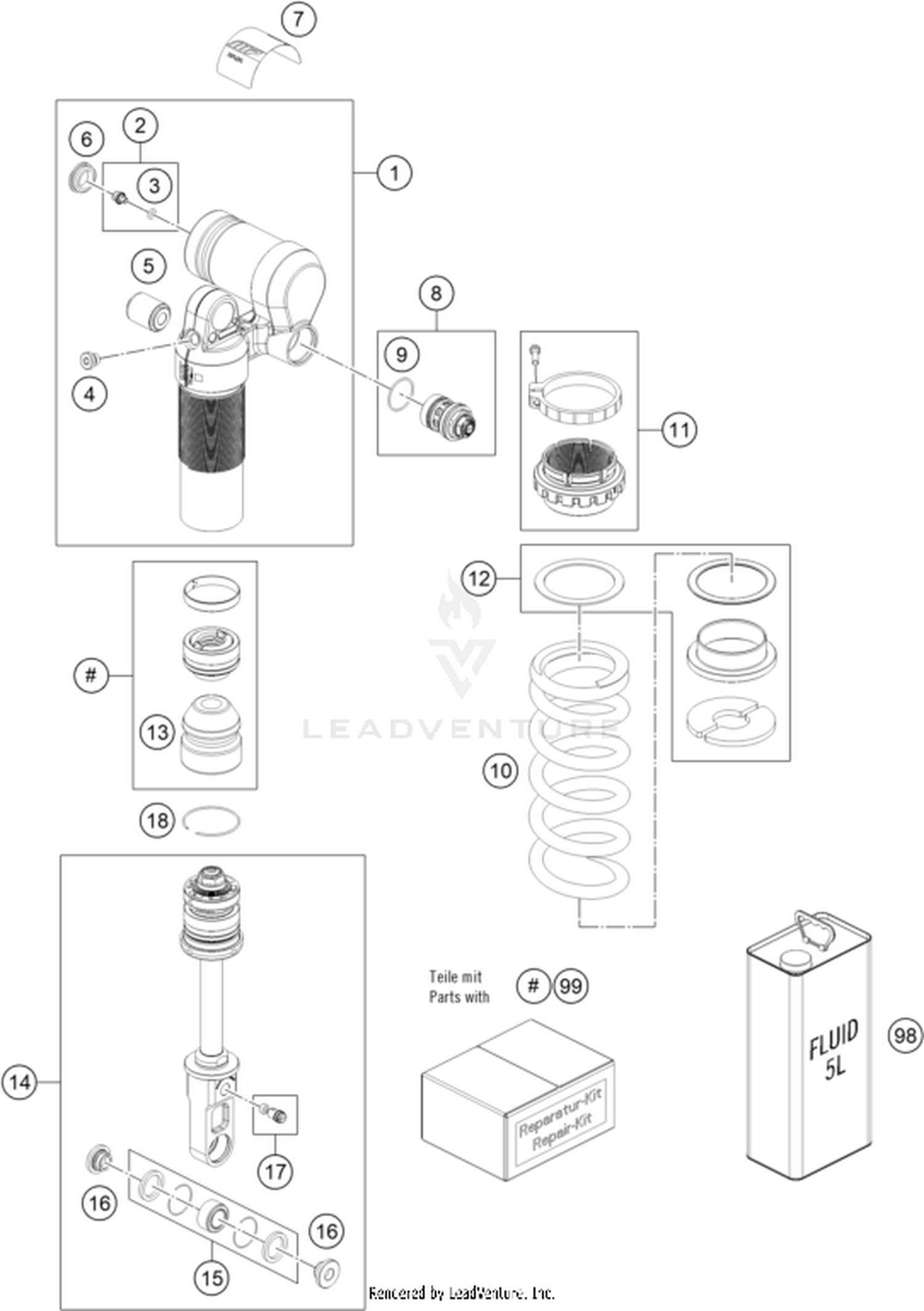 04 SHOCK ABSORBER DISASSEMBLED