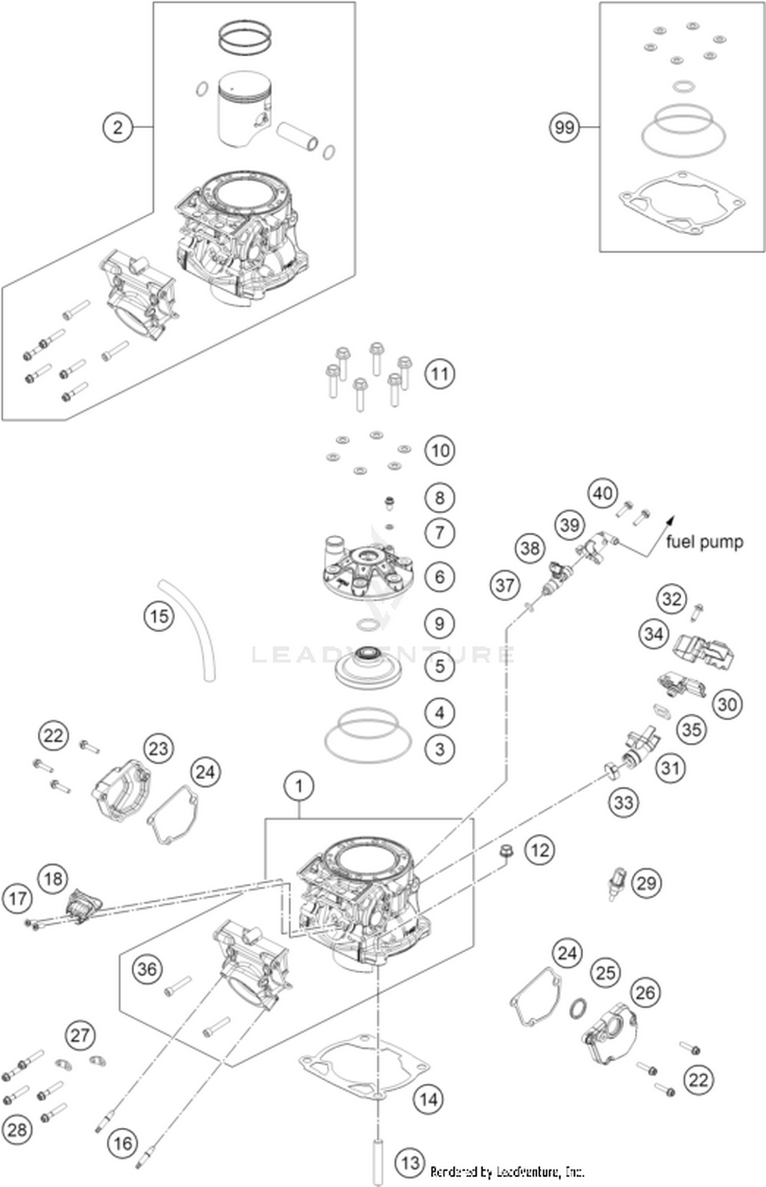 30 CYLINDER, CYLINDER HEAD