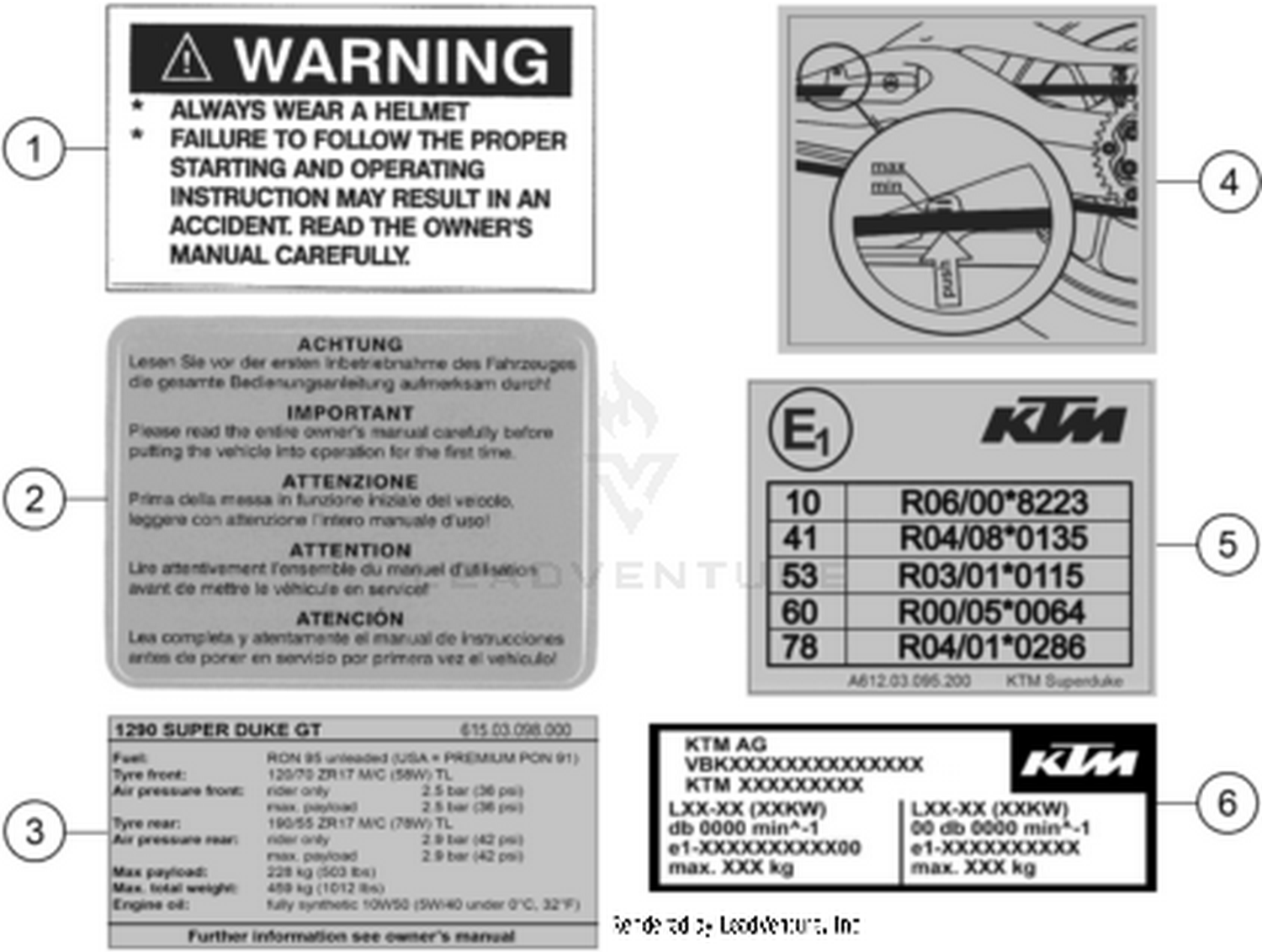 80 TECHNIC INFORMATION STICKER