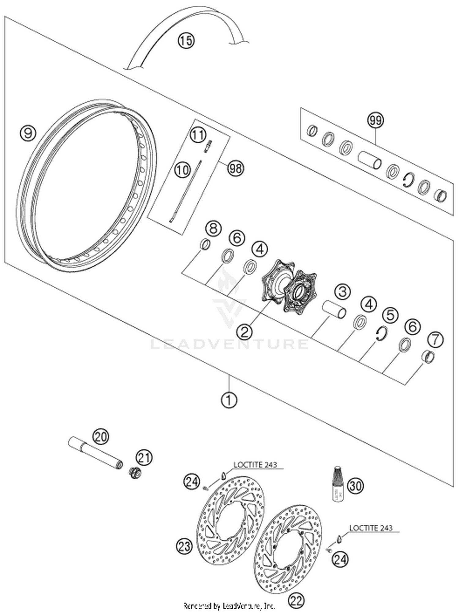 09 FRONT WHEEL