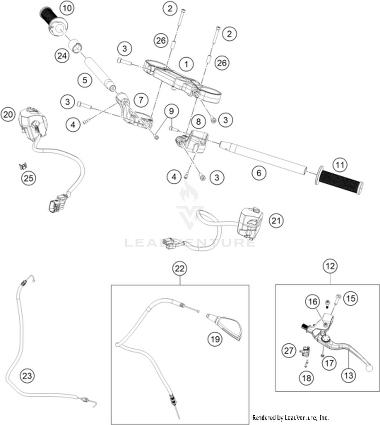 02 HANDLEBAR, CONTROLS