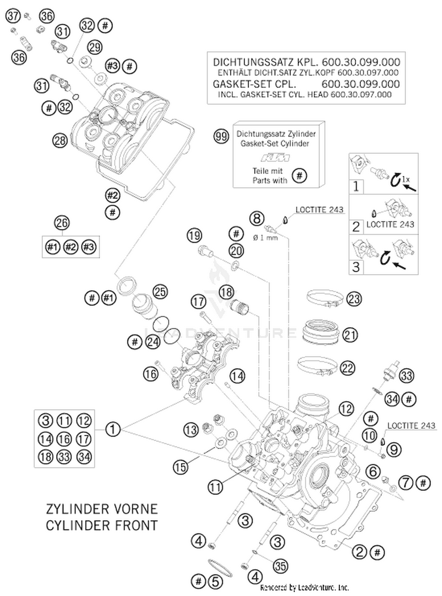 36 CYLINDER HEAD FRONT