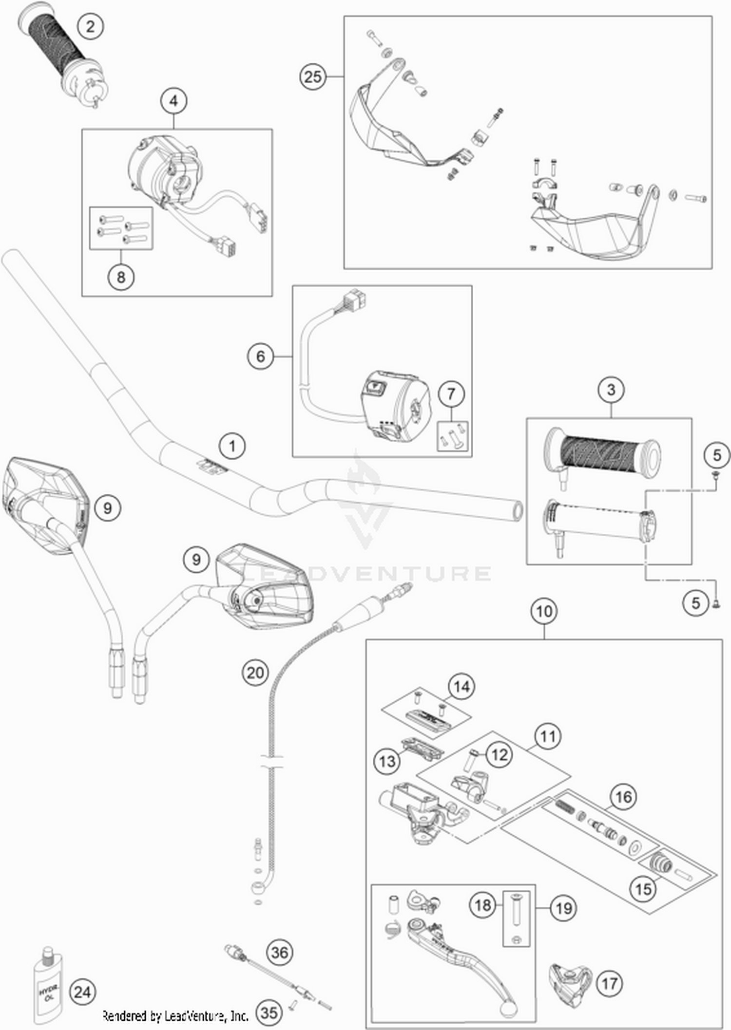 02 HANDLEBAR, CONTROLS