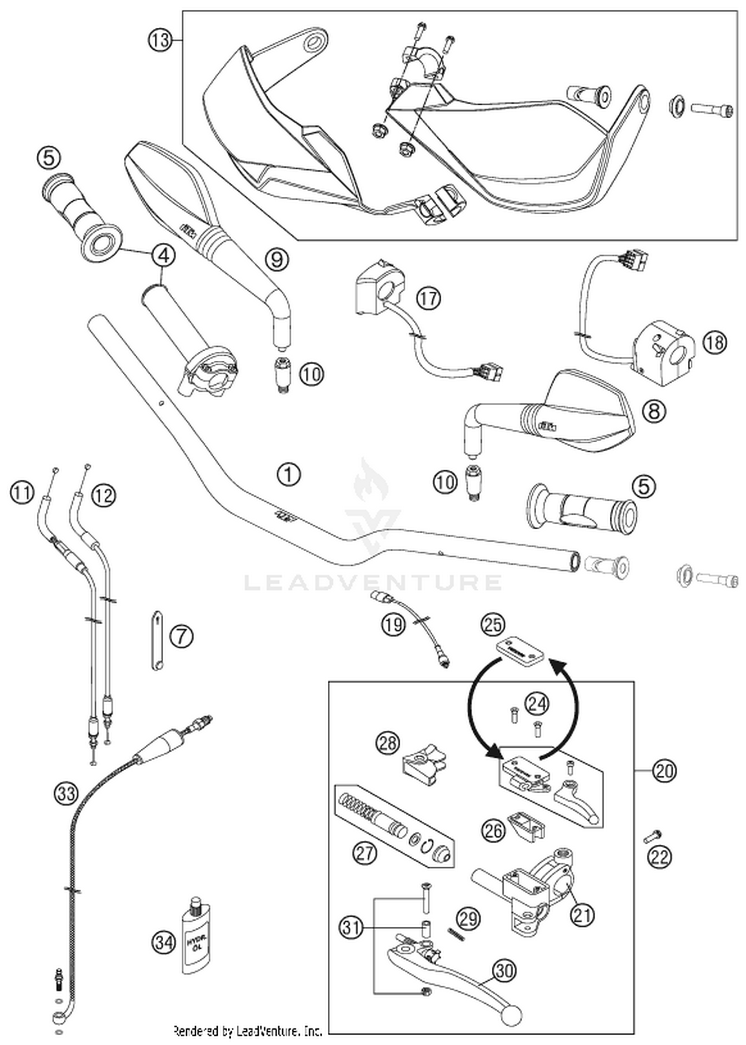 02 HANDLEBAR, CONTROLS