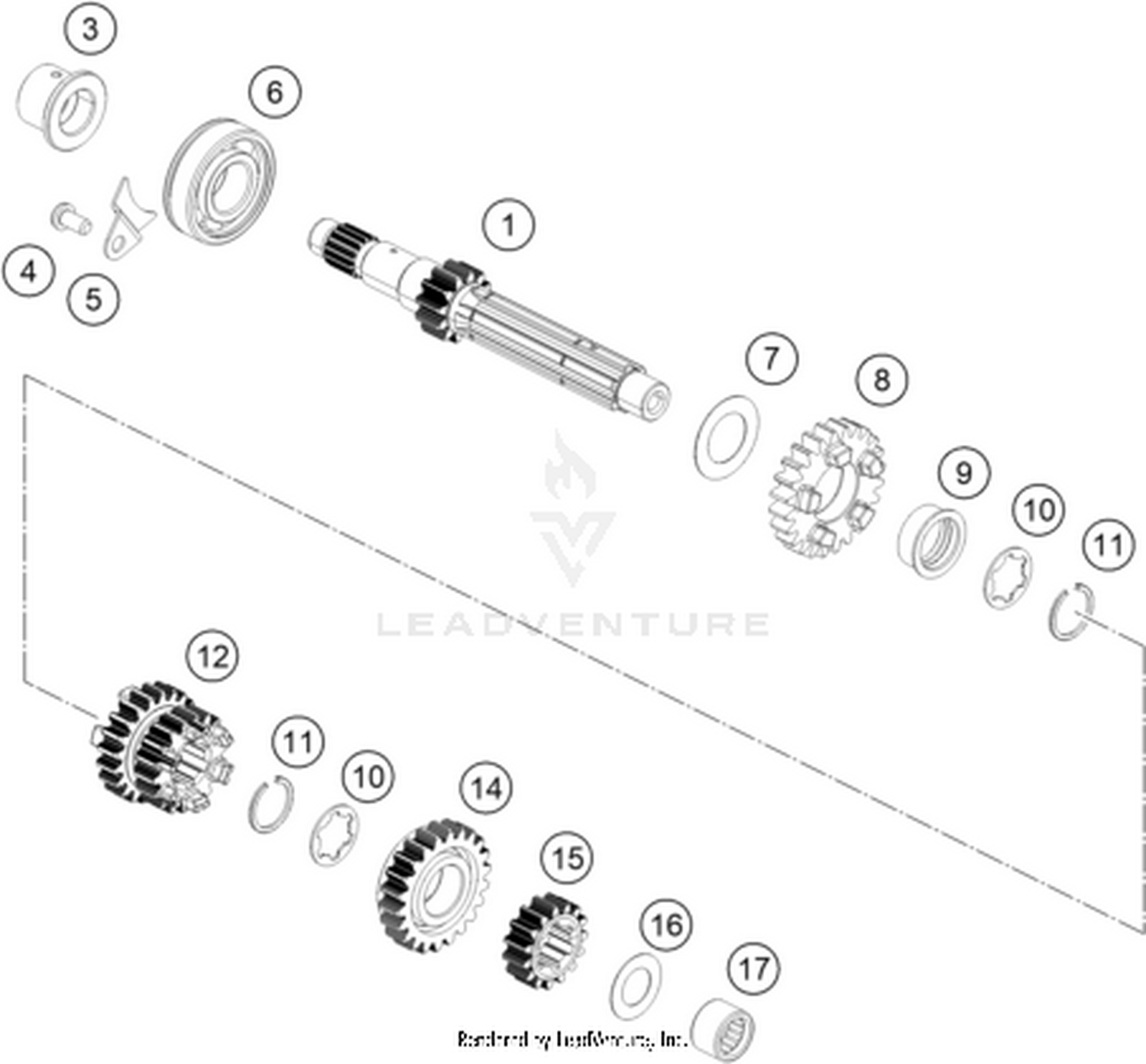 33 TRANSMISSION I - MAIN SHAFT