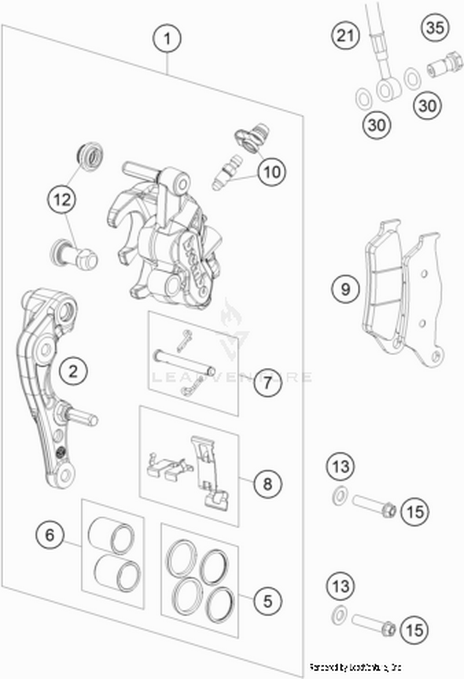 13 FRONT BRAKE CALIPER