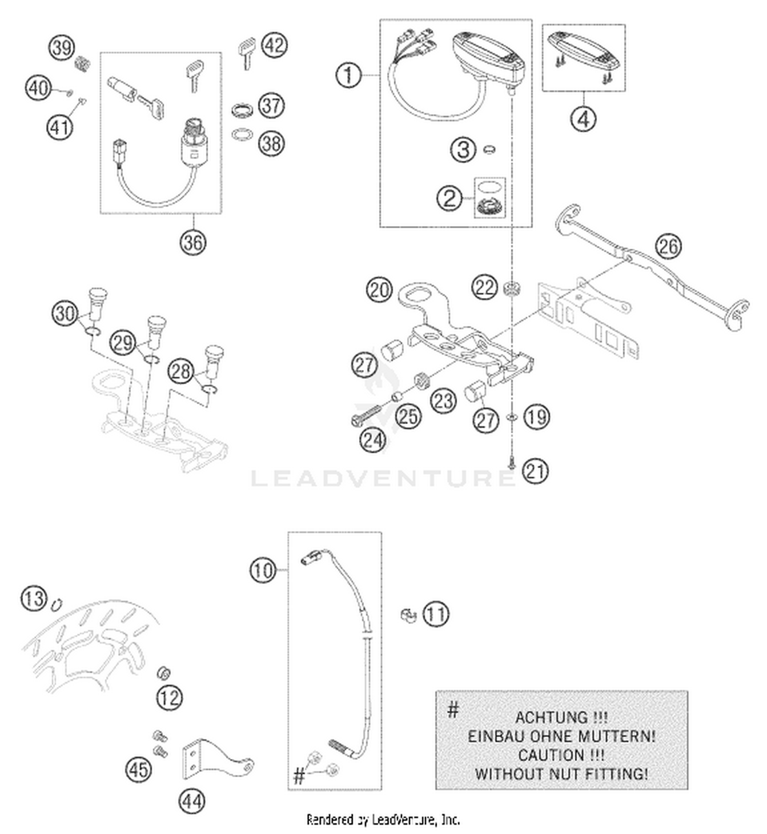 14 INSTRUMENTS / LOCK SYSTEM