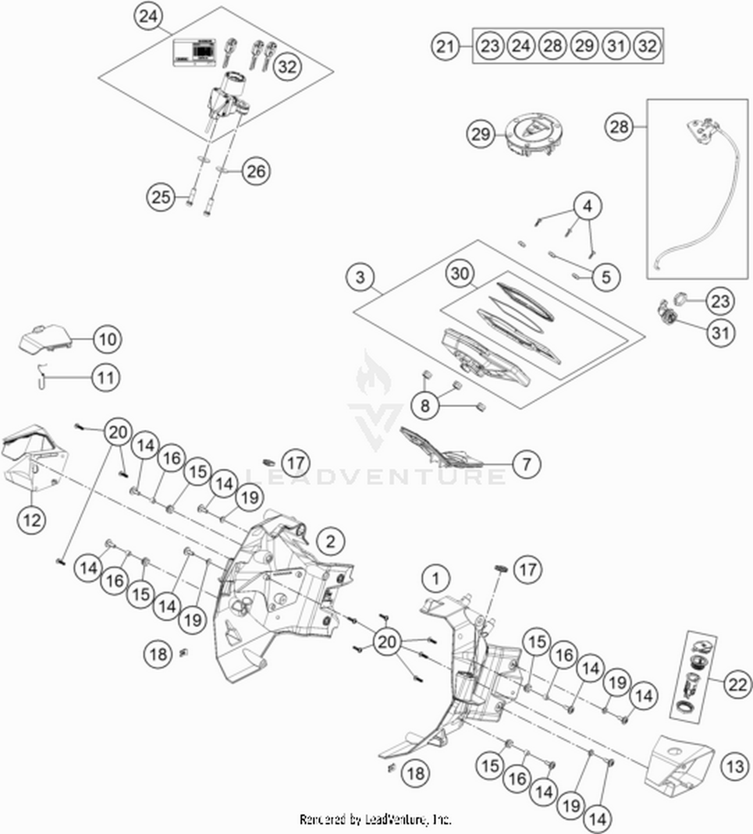 14 INSTRUMENTS / LOCK SYSTEM