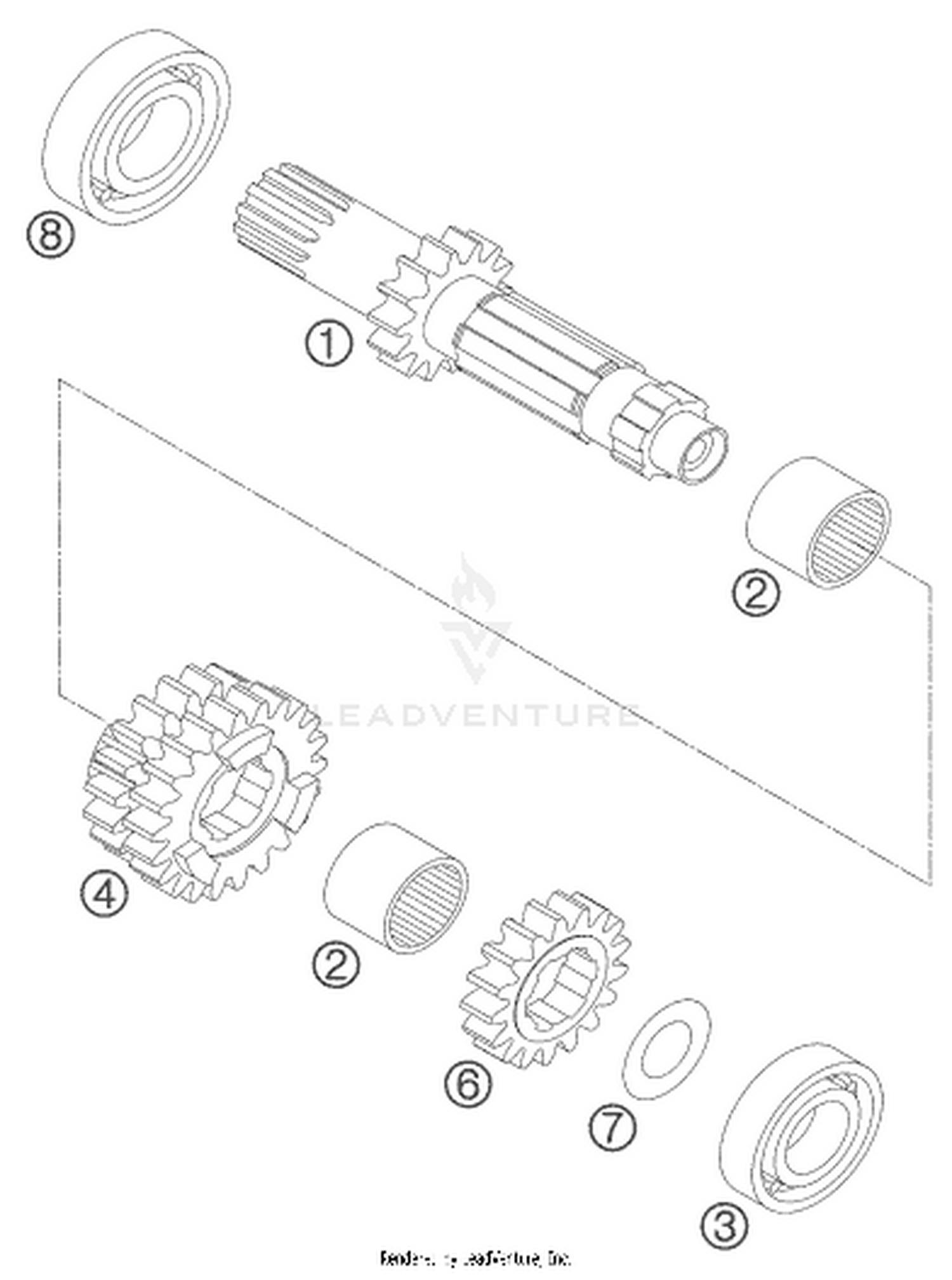 33 TRANSMISSION I - MAIN SHAFT