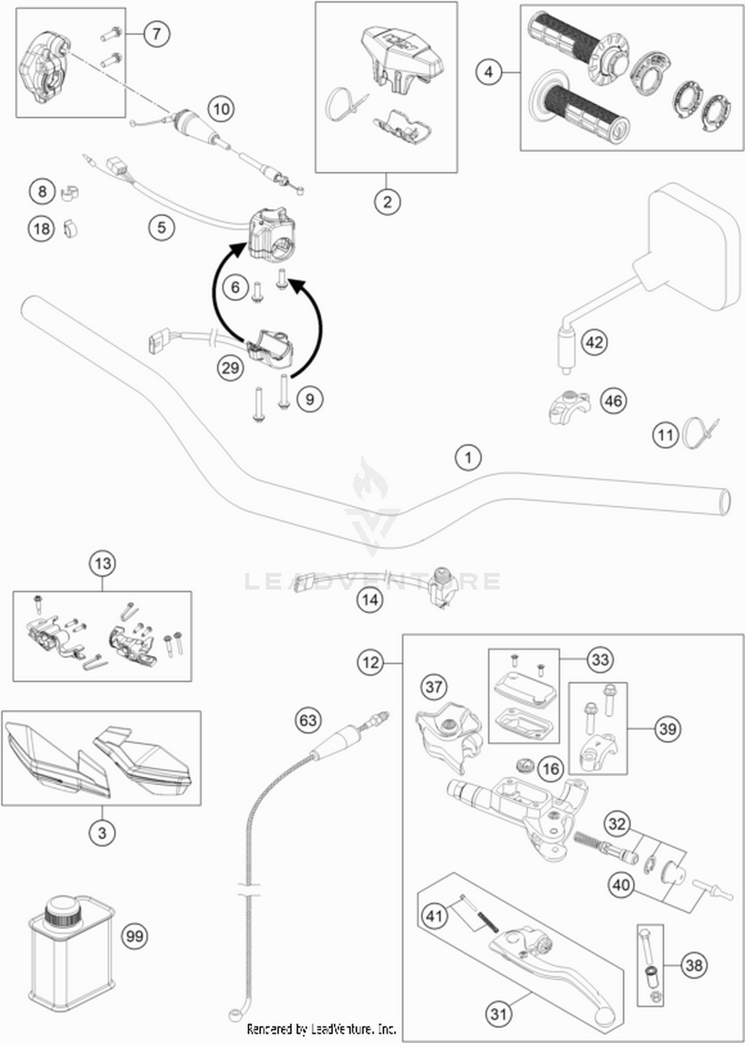 02 HANDLEBAR, CONTROLS