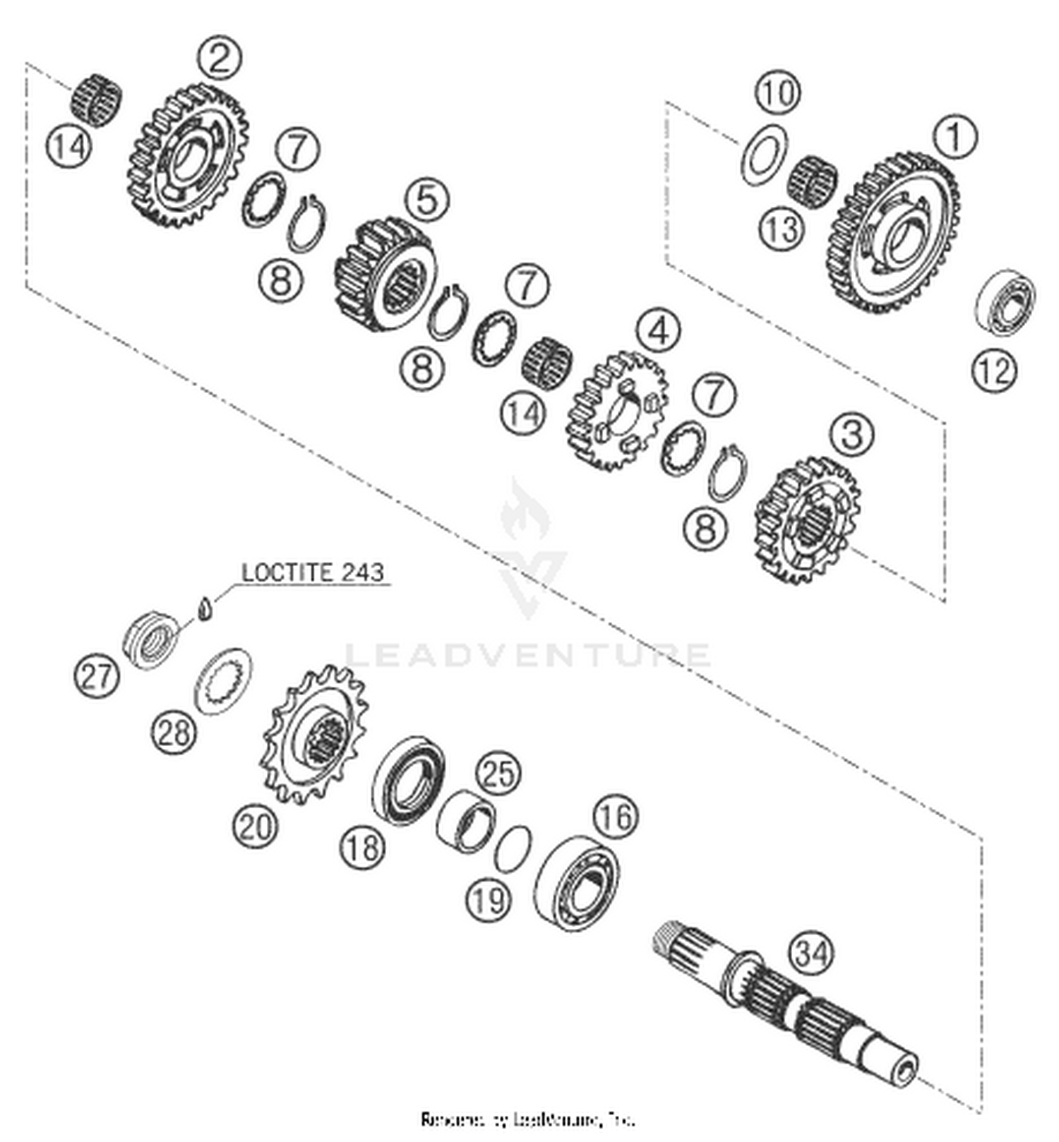 33 TRANSMISSION II - COUNTERSHAFT