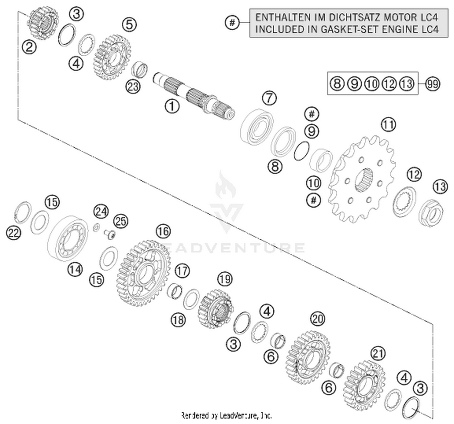 33 TRANSMISSION II - COUNTERSHAFT