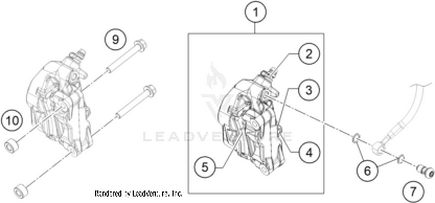 13 FRONT BRAKE CALIPER