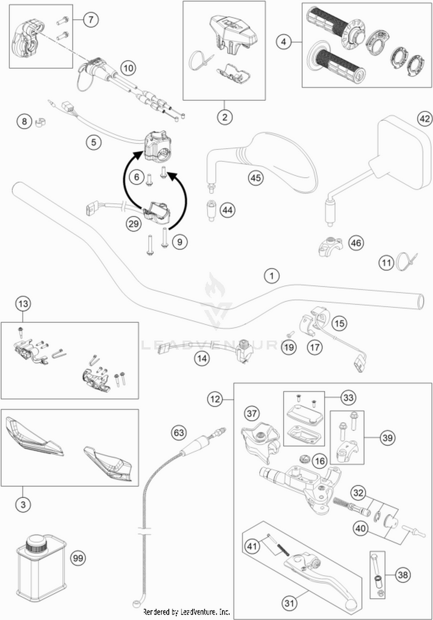 02 HANDLEBAR, CONTROLS