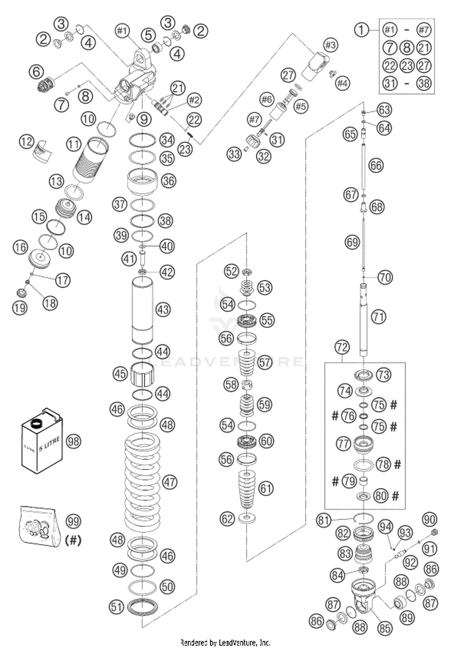 04 SHOCK ABSORBER DISASSEMBLED