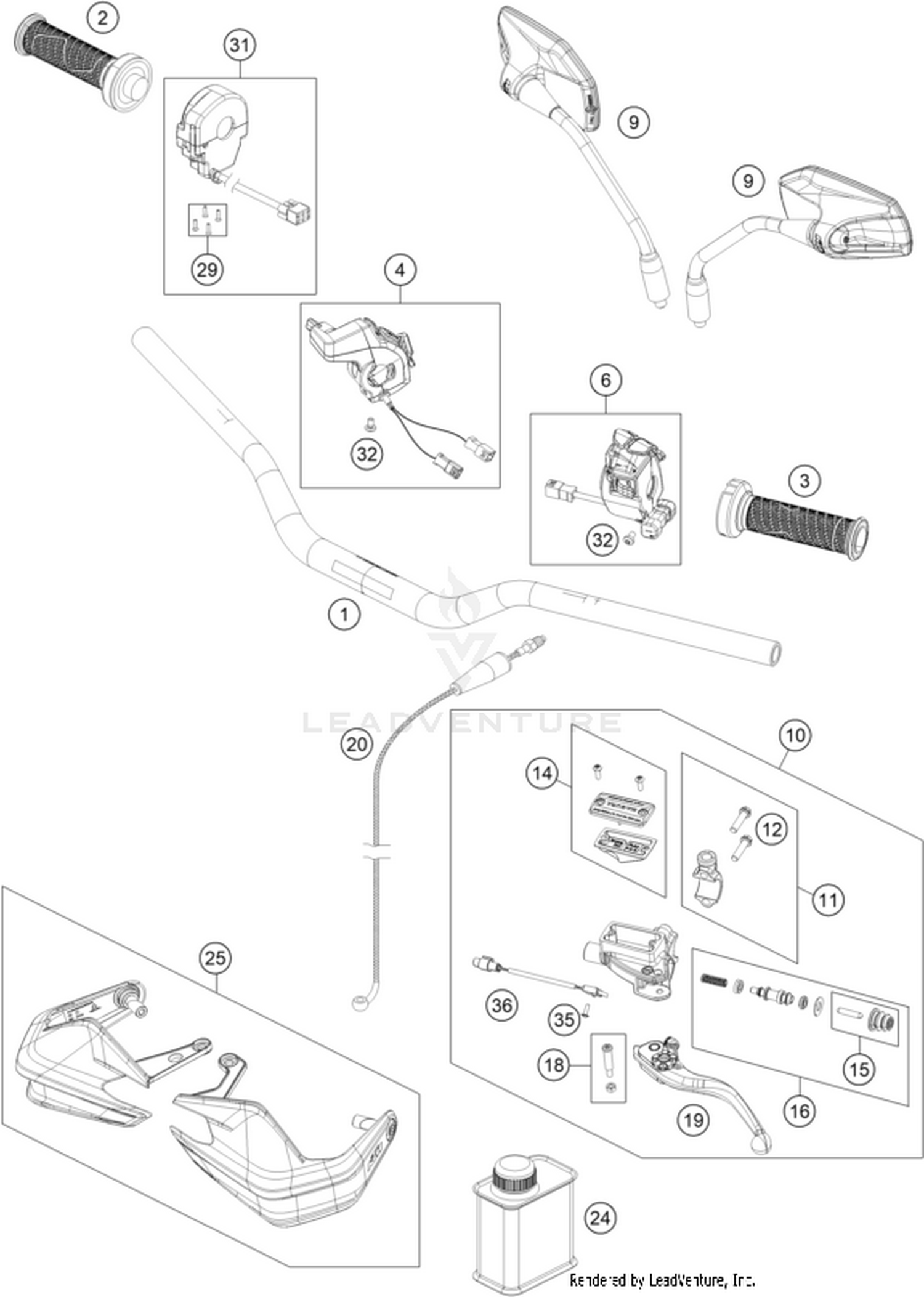 02 HANDLEBAR, CONTROLS