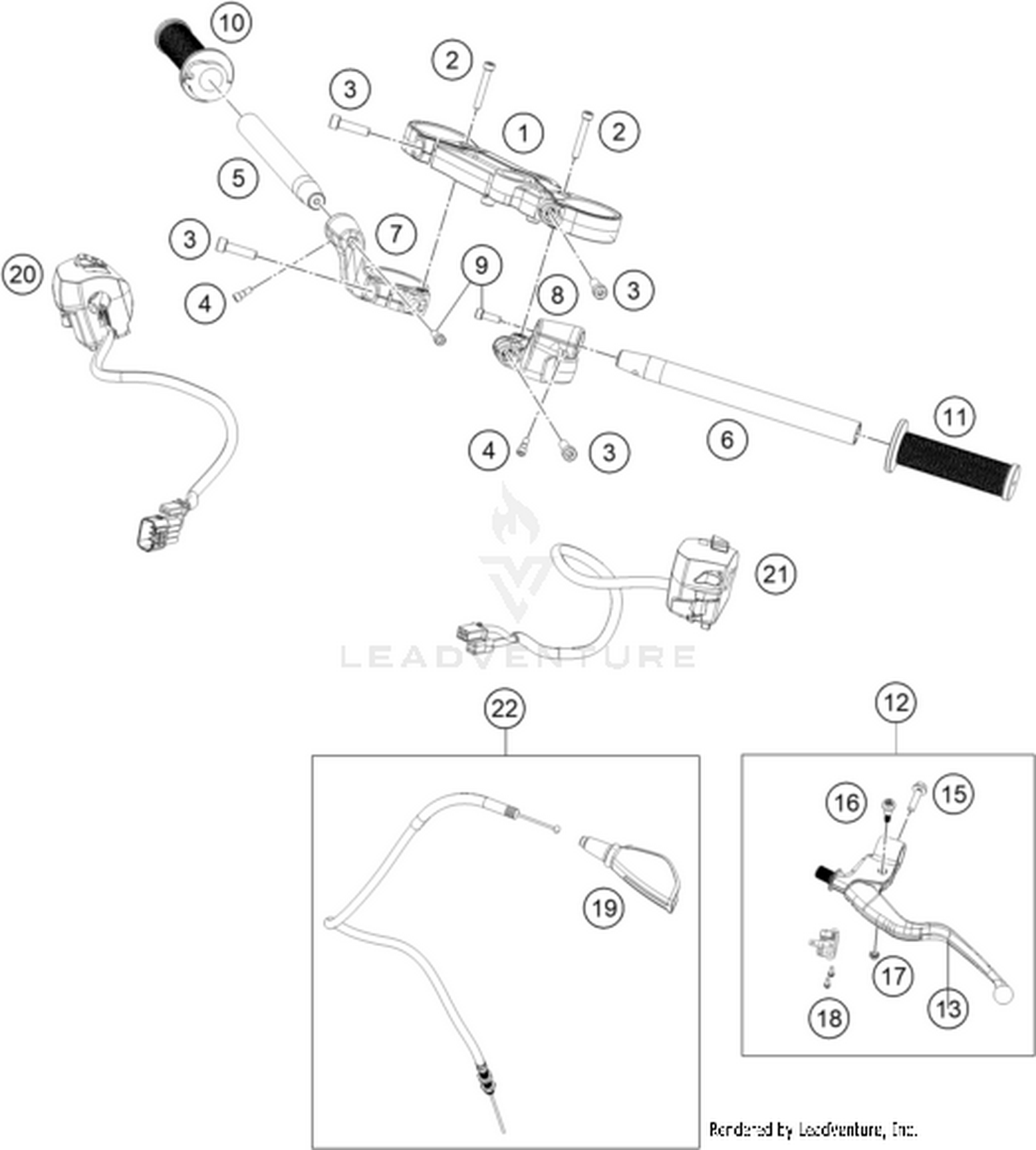 02 HANDLEBAR, CONTROLS