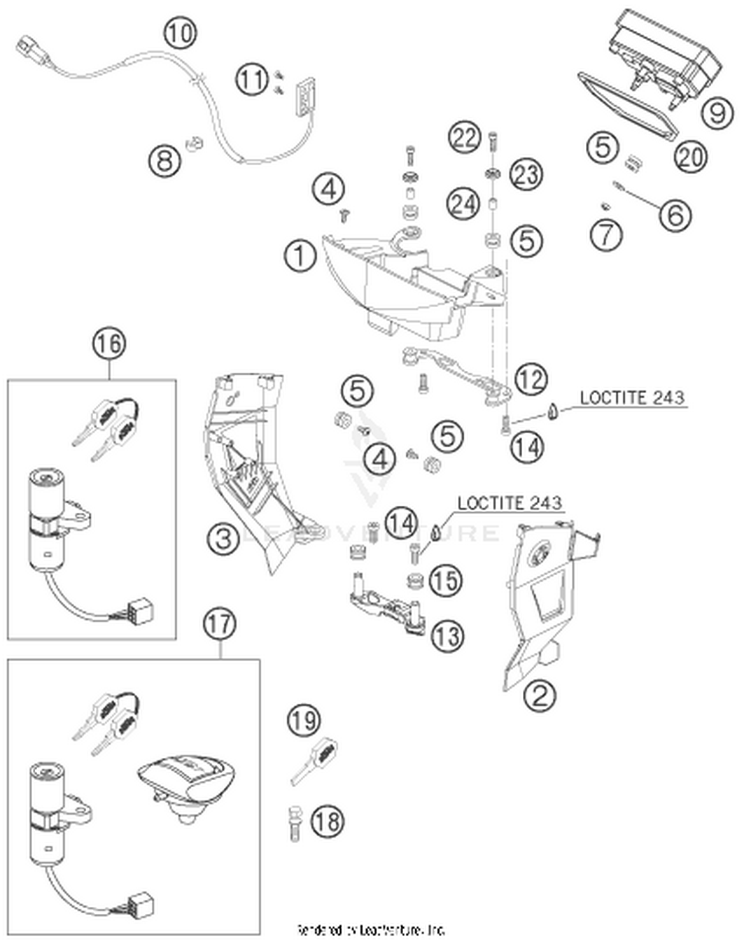 14 INSTRUMENTS / LOCK SYSTEM