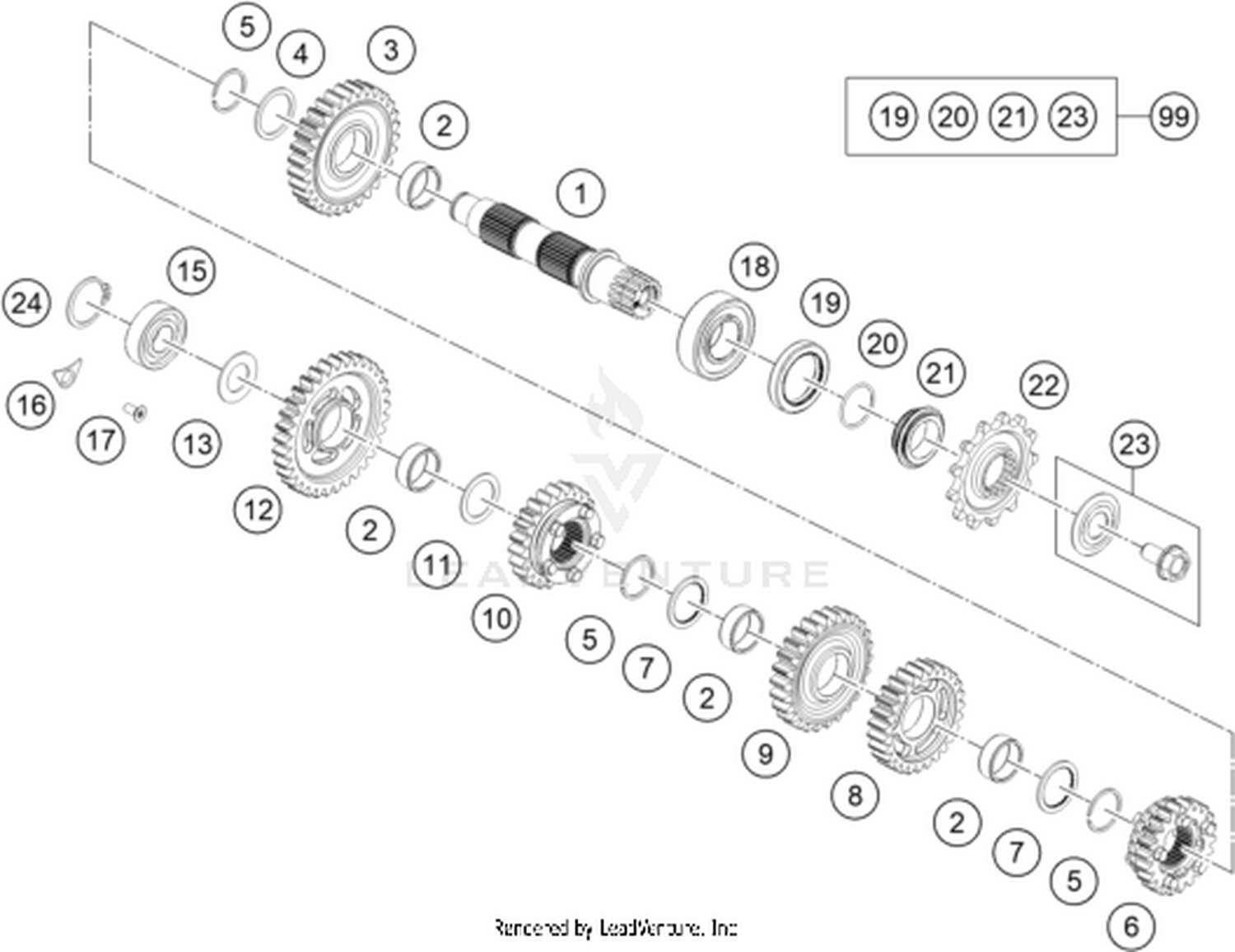 33 TRANSMISSION II - COUNTERSHAFT