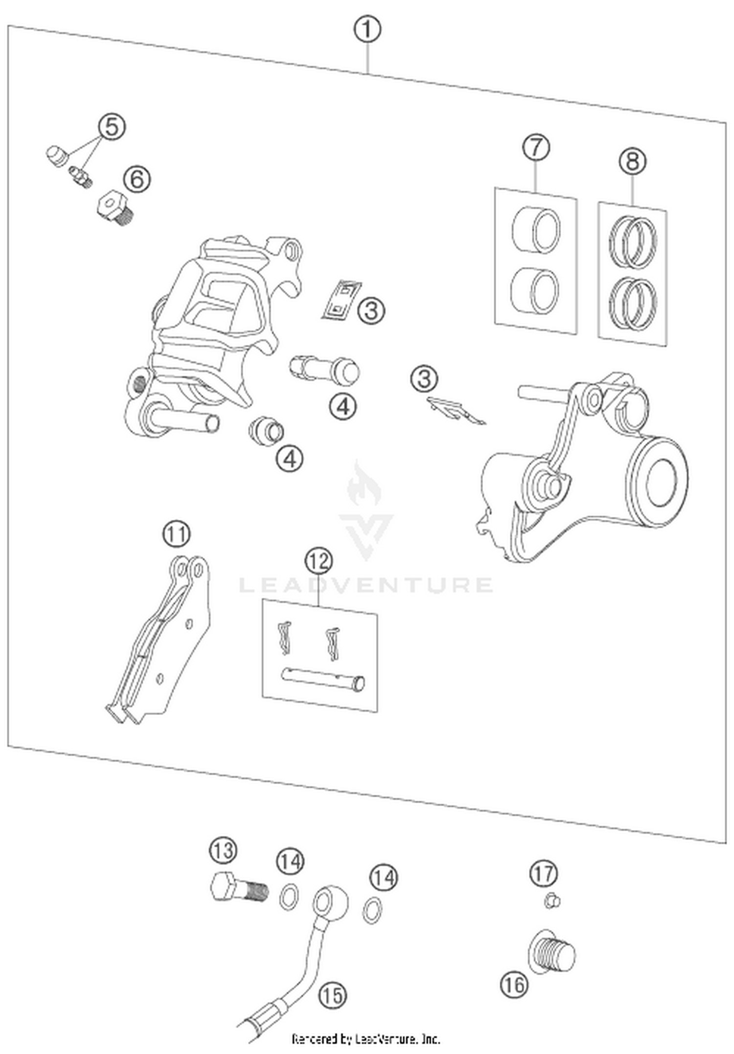 13 REAR BRAKE CALIPER