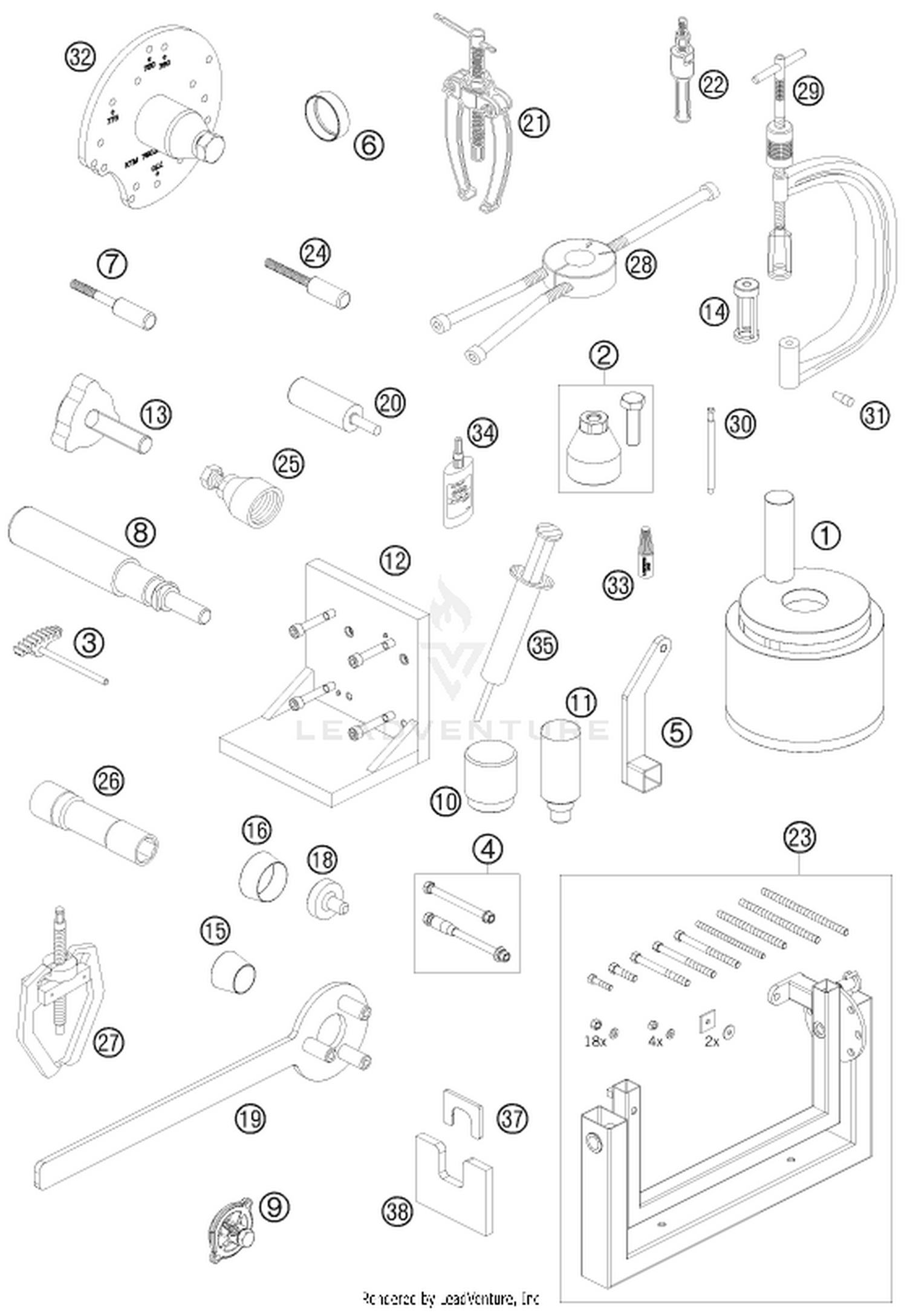 29 Special tools (engine)