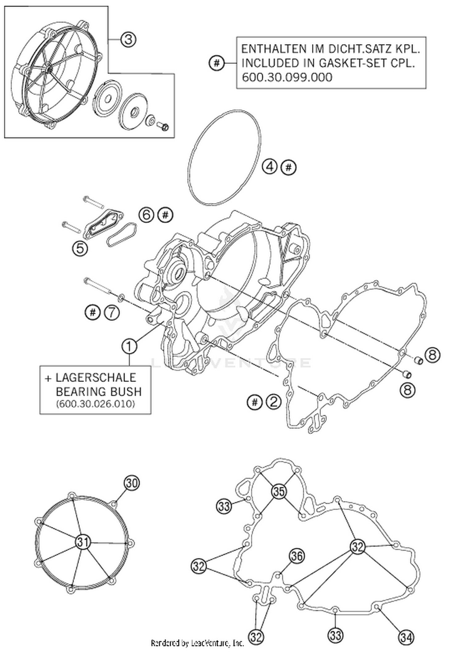 30 CLUTCH COVER