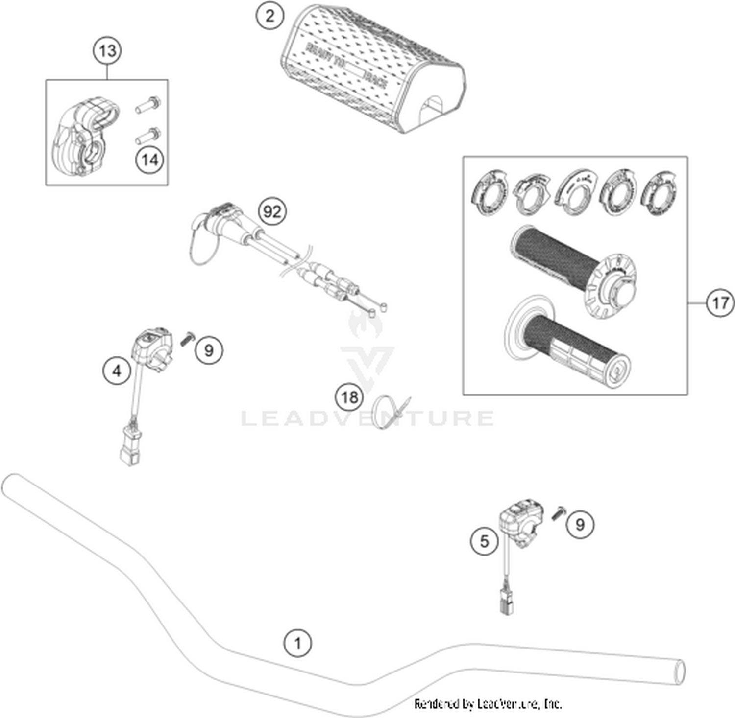02 HANDLEBAR, CONTROLS