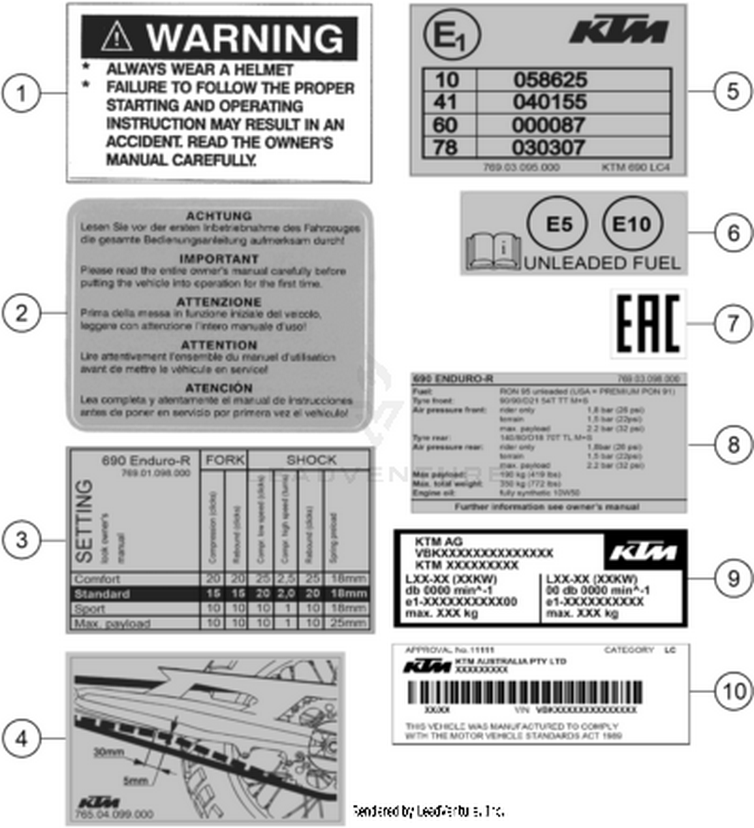80 TECHNIC INFORMATION STICKER