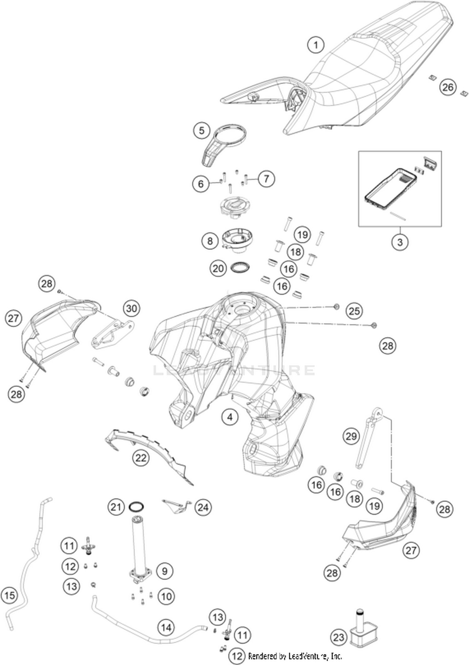 07 TANK, SEAT