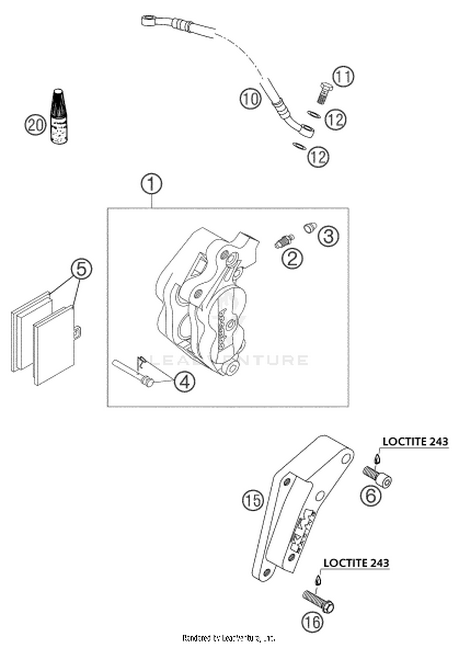 13 FRONT BRAKE CALIPER