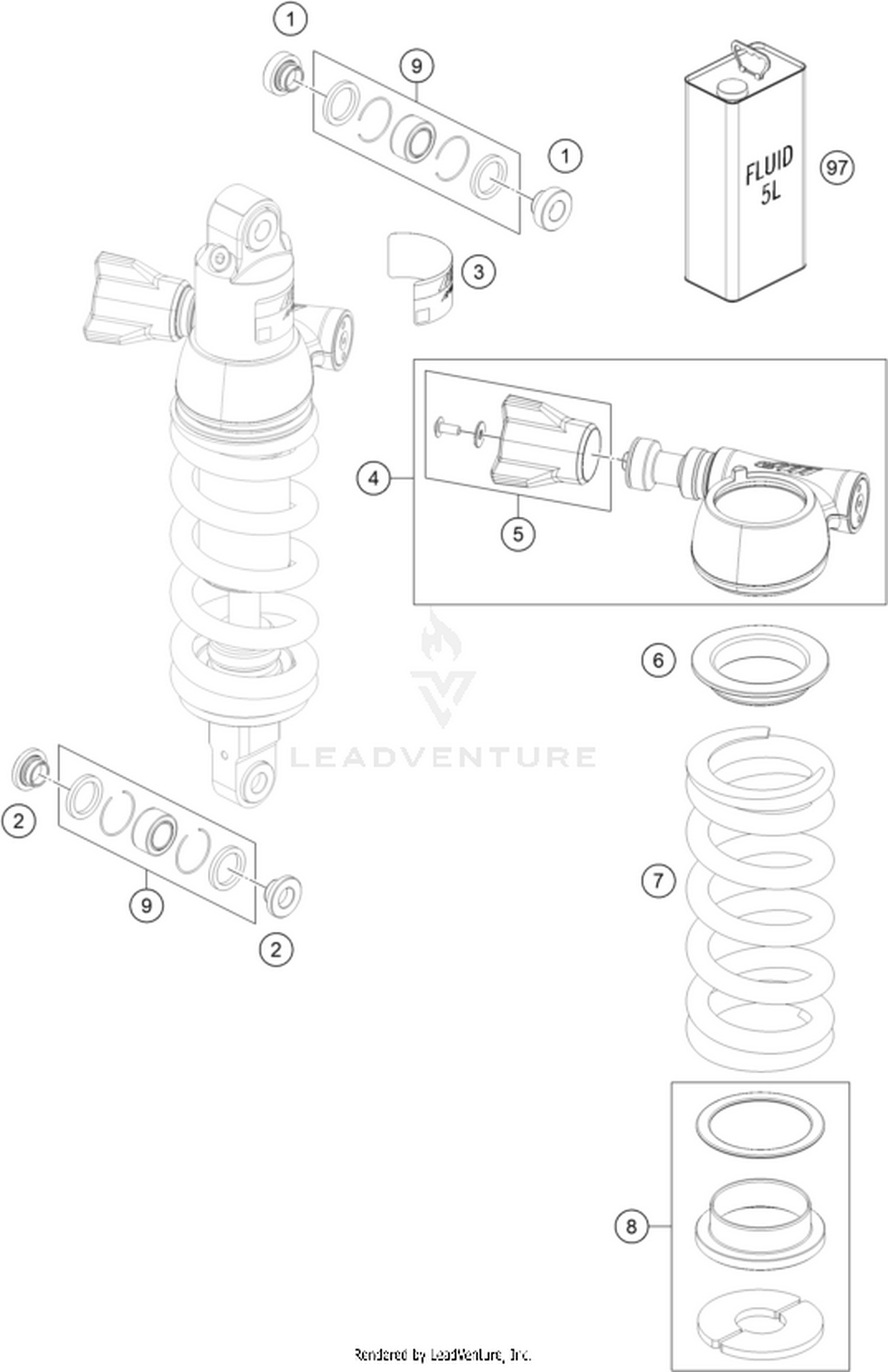 04 SHOCK ABSORBER DISASSEMBLED