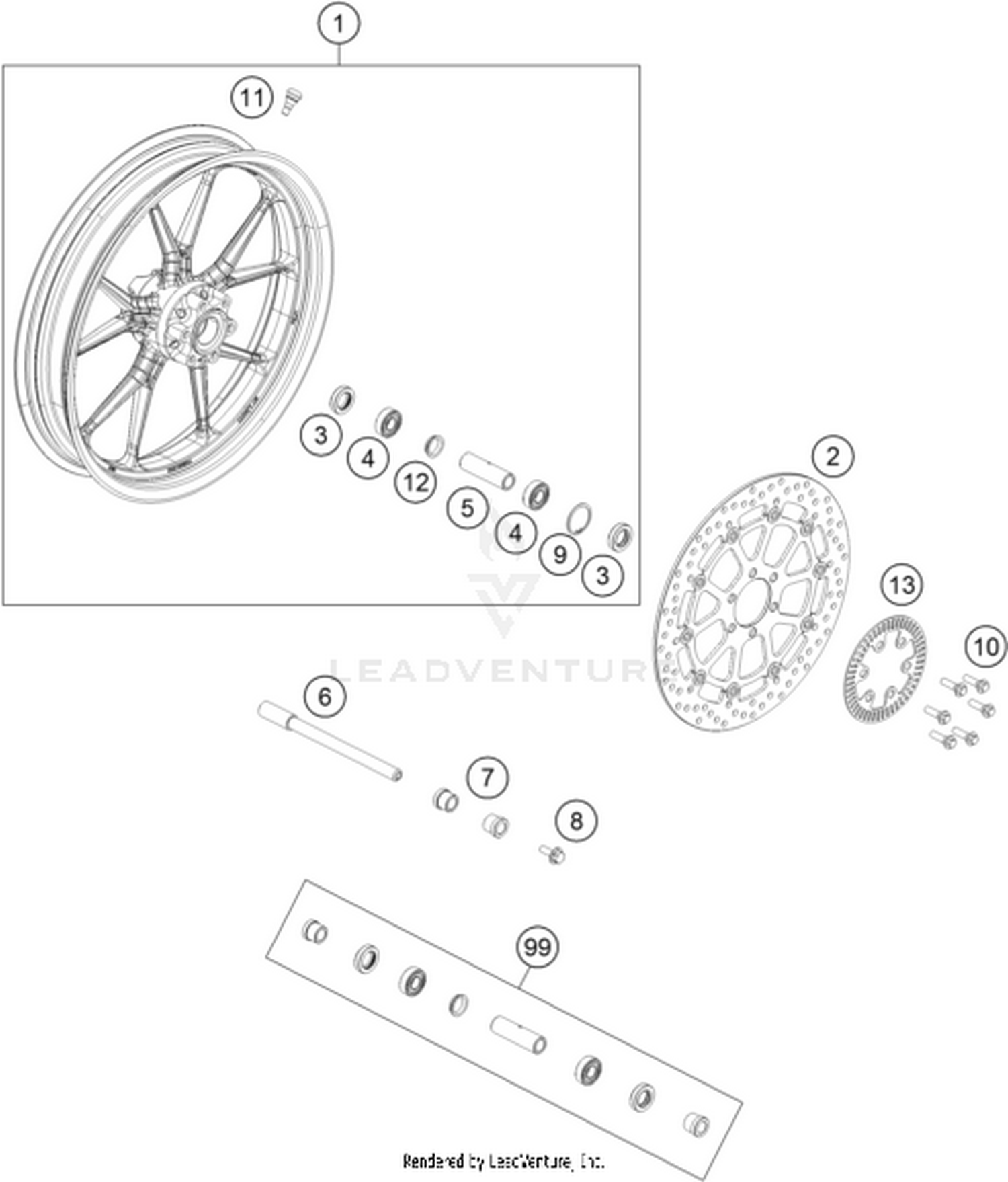 09 FRONT WHEEL