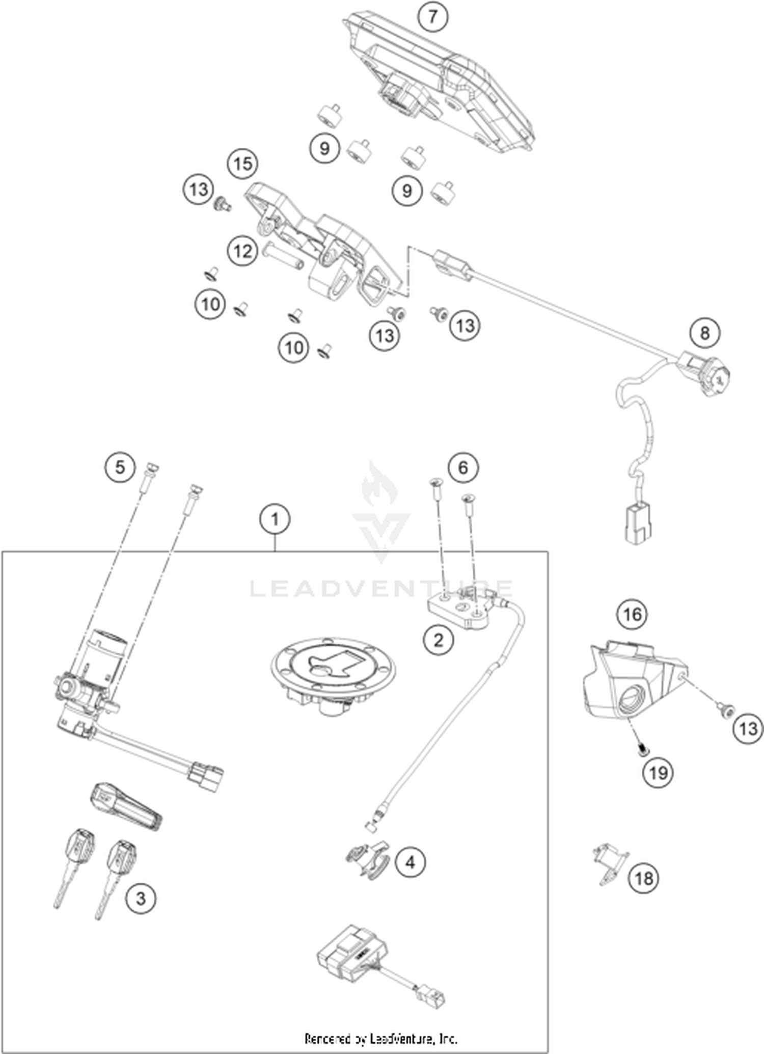 14 INSTRUMENTS / LOCK SYSTEM