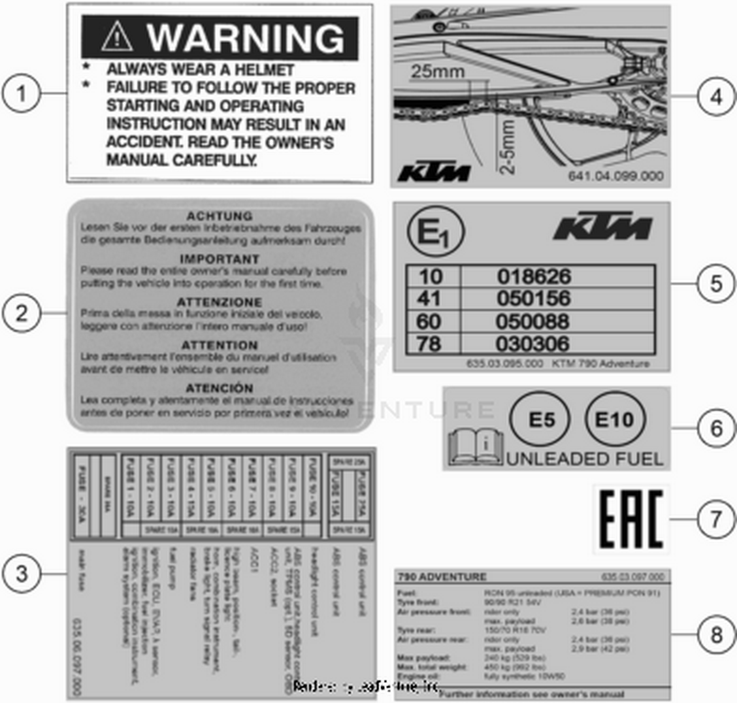 80 TECHNIC INFORMATION STICKER