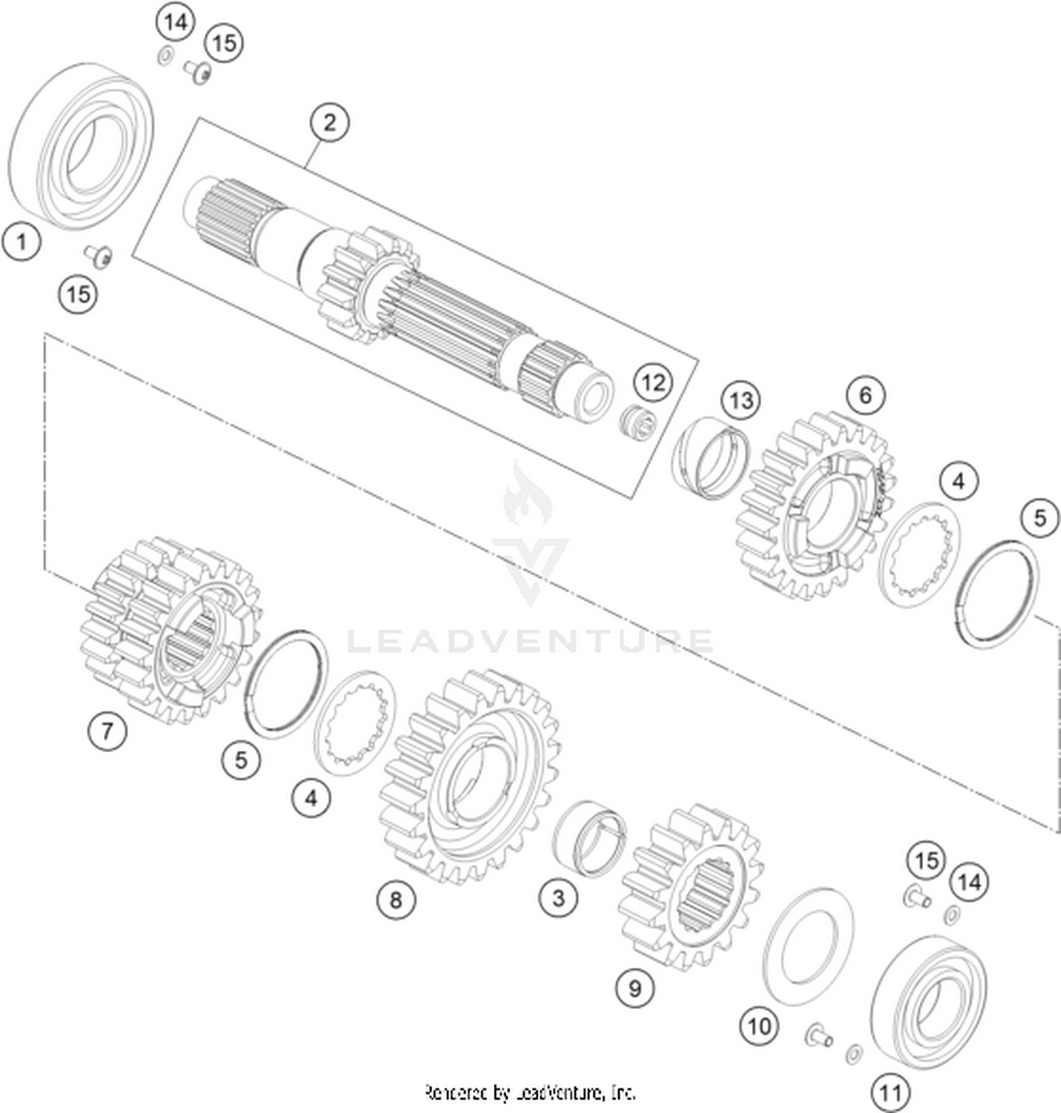 33 TRANSMISSION I - MAIN SHAFT