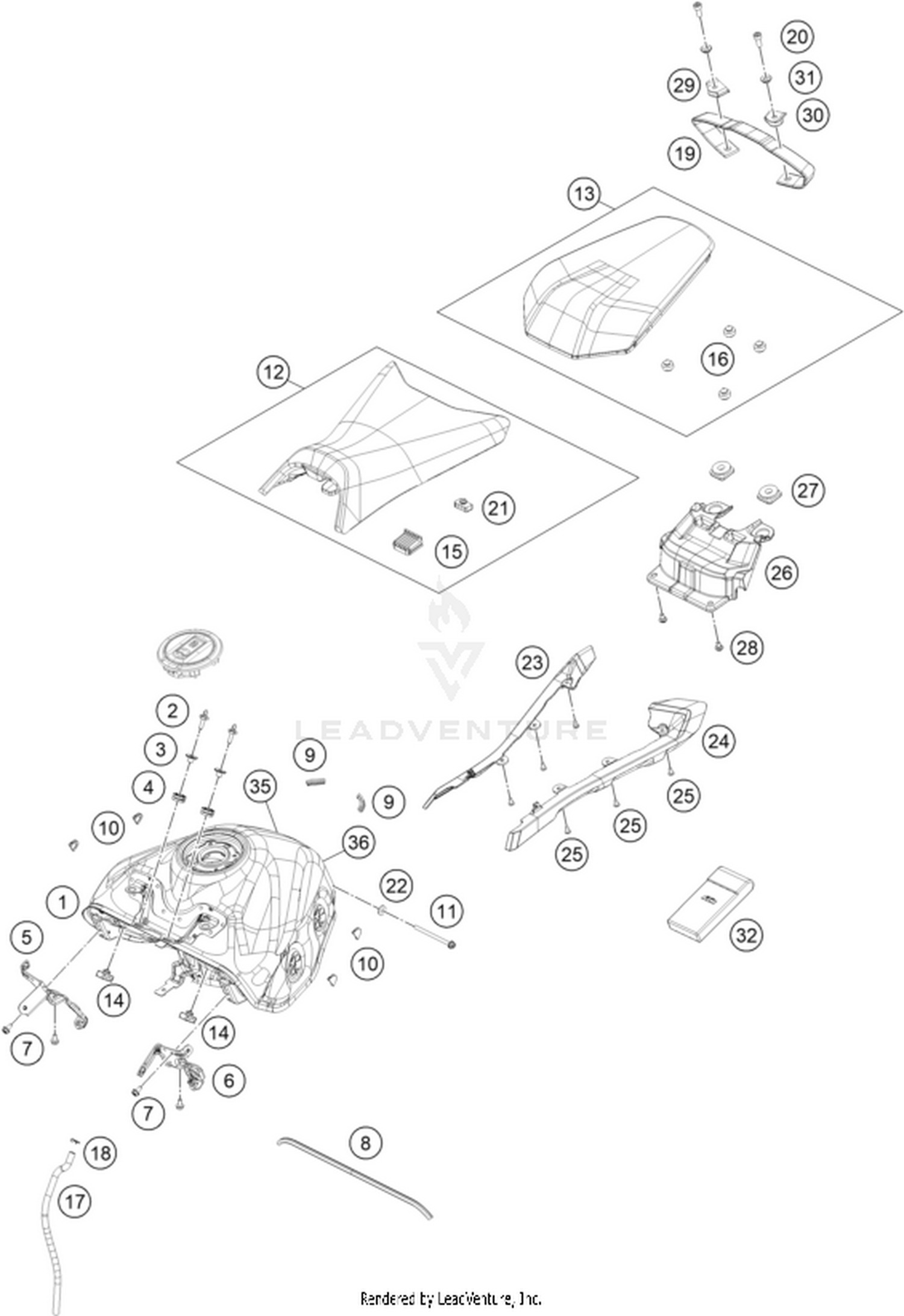 07 TANK, SEAT