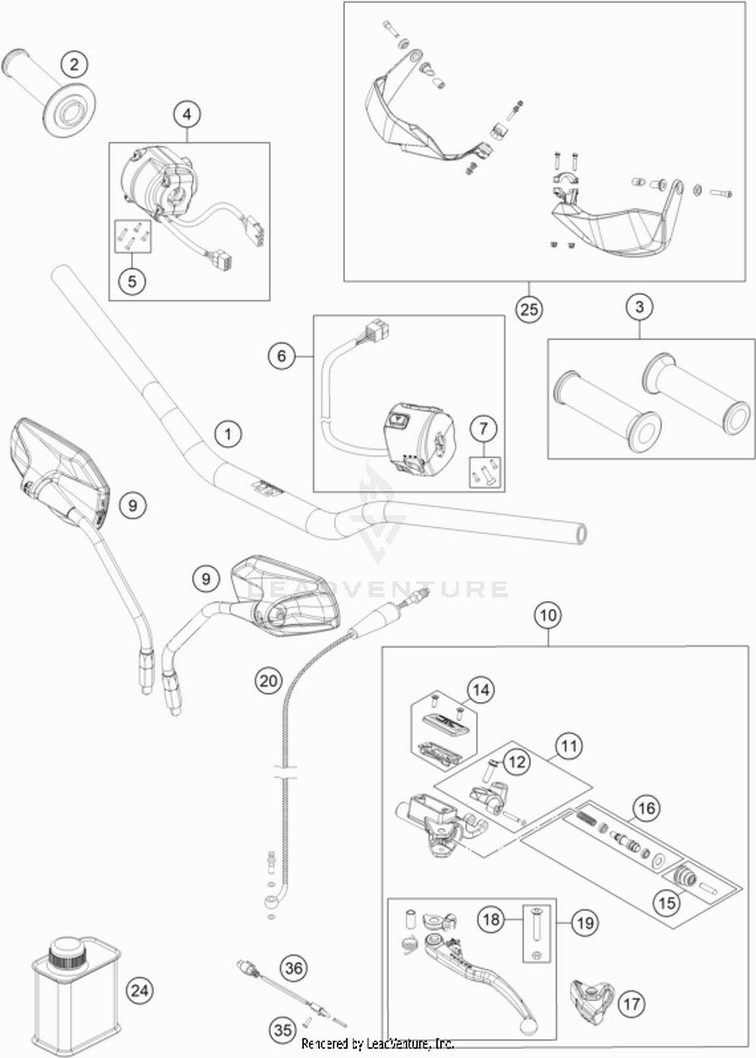 02 HANDLEBAR, CONTROLS