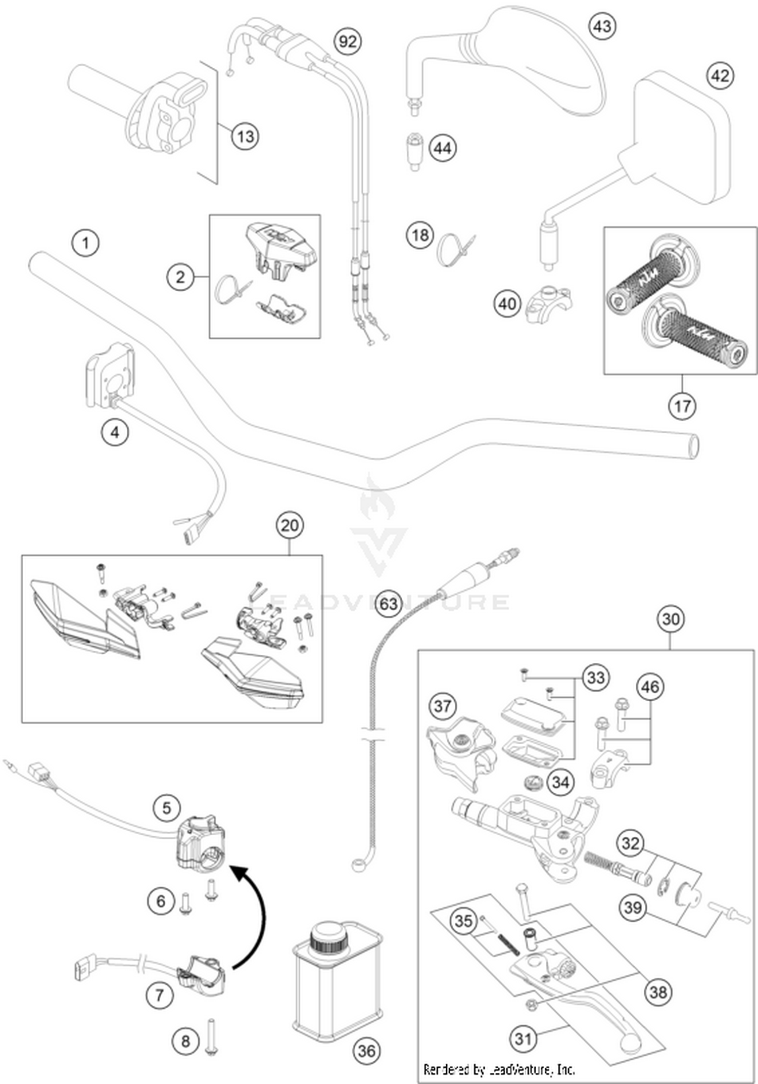 02 HANDLEBAR, CONTROLS