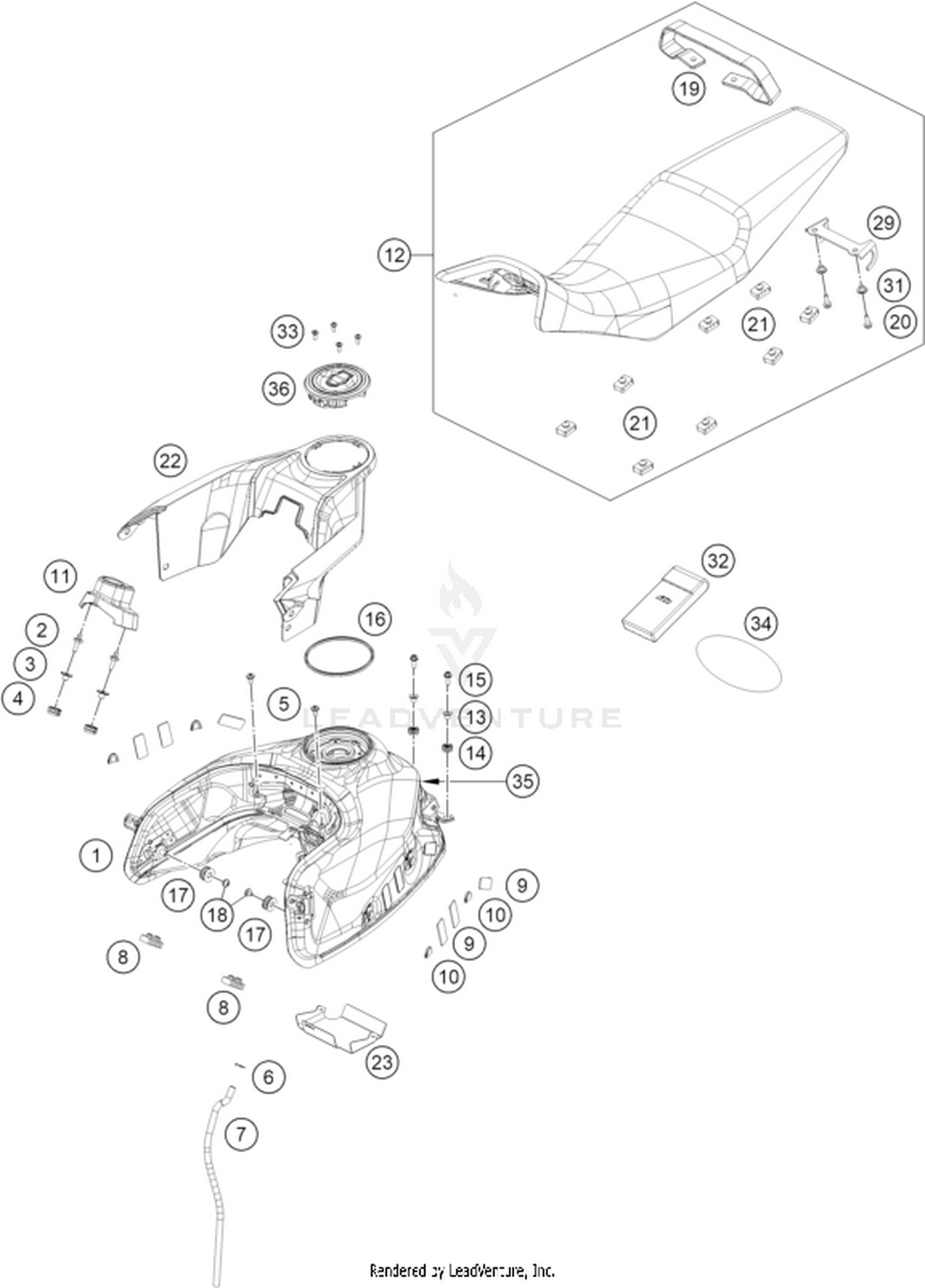 07 TANK, SEAT