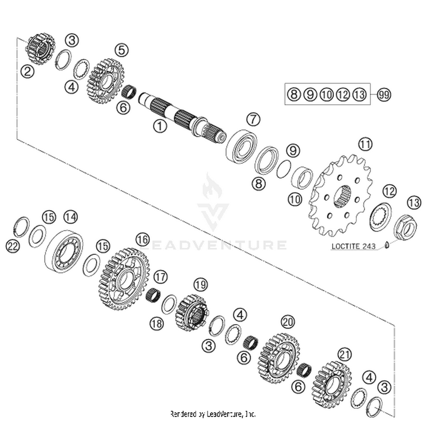 33 TRANSMISSION II - COUNTERSHAFT