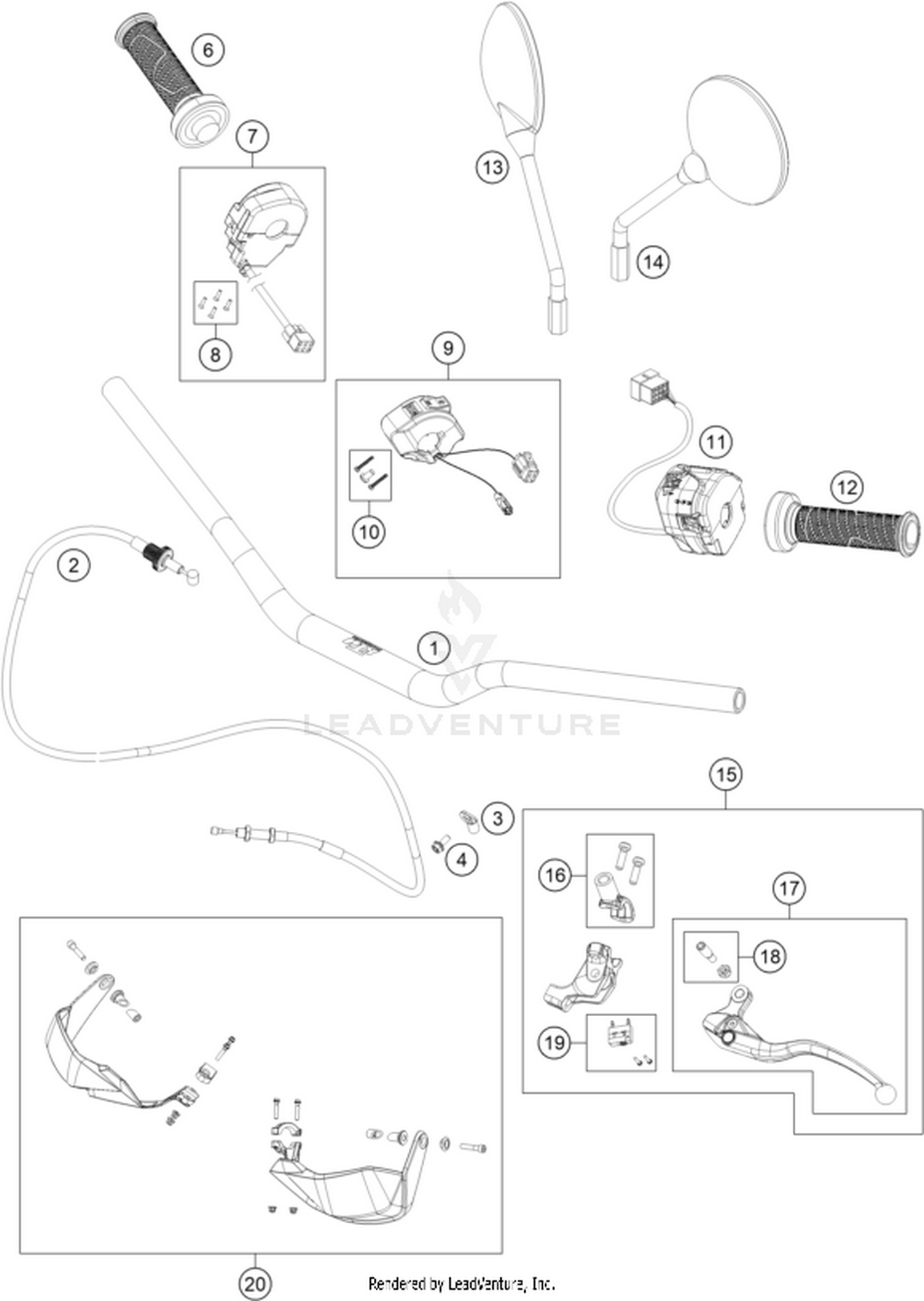 02 HANDLEBAR, CONTROLS